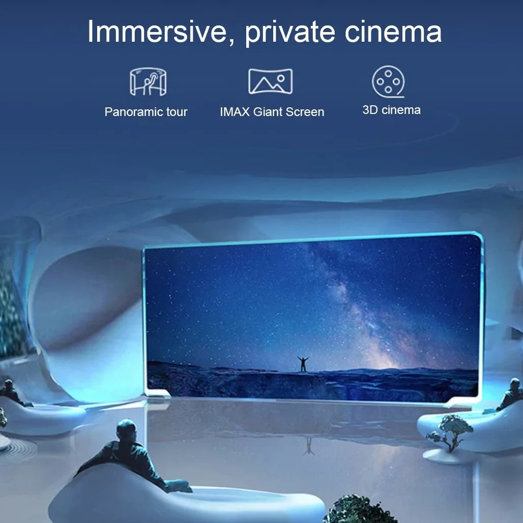 Okulary 3D, Virtual Reality, zestaw słuchawkowy, ochrona oczu, okulary VR do filmów 3D i gier, kontroler Bluetooth do iPhone 13 Pro Max/13 Pro/13/12/11, do Samsung Galaxy S21, Huawei, X. iaomi-Seria nie
