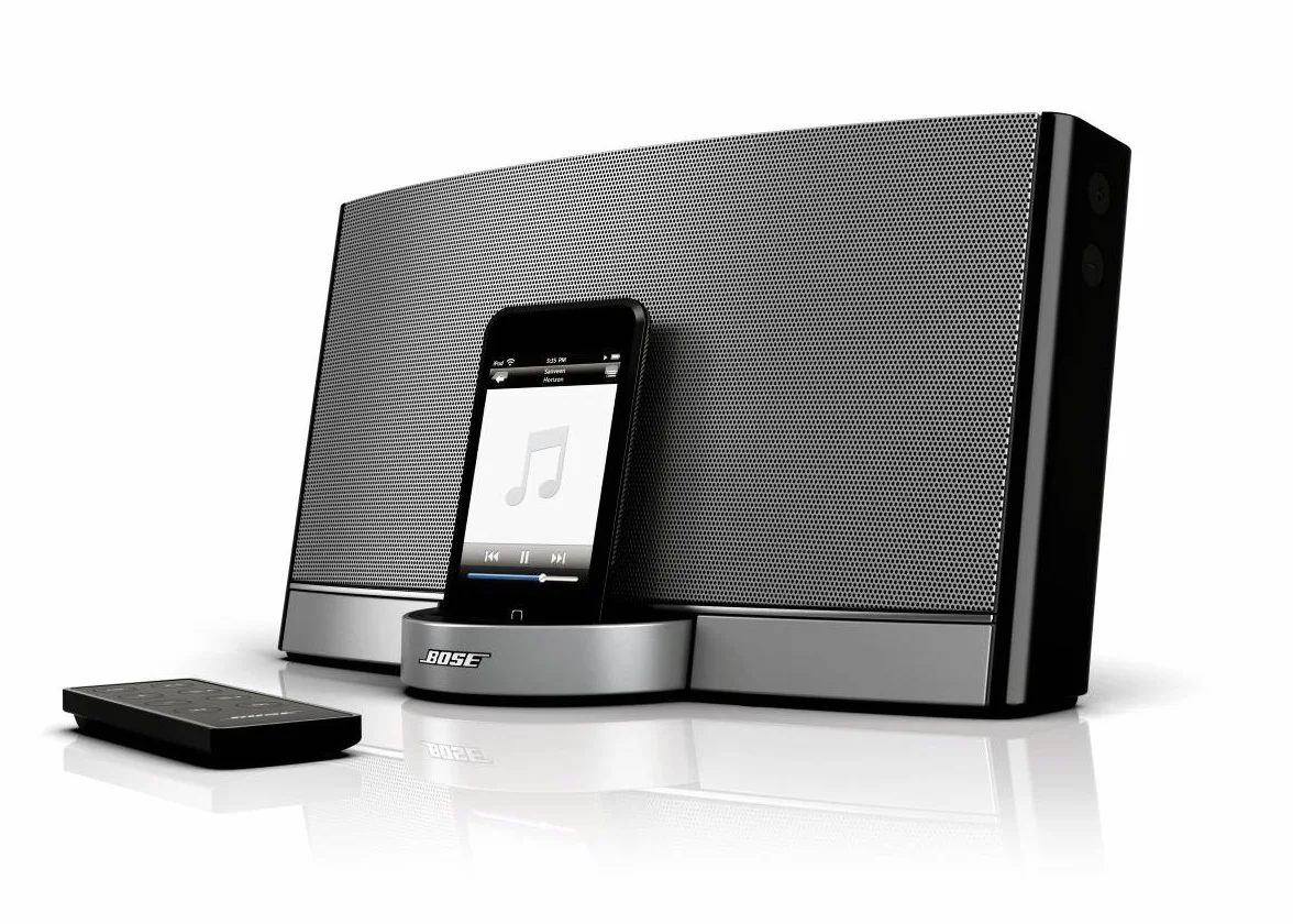 Bose® SoundDock 47271 przenośny cyfrowy system muzyczny, połączenie AUX, nowoczesny design, przenośna obudowa, głośnik, 2,0 kanał, 1 cal, 7,1 W, 2,37 kg, 24 x 36,6 x 21,6 cm, 2 lata ograniczonej