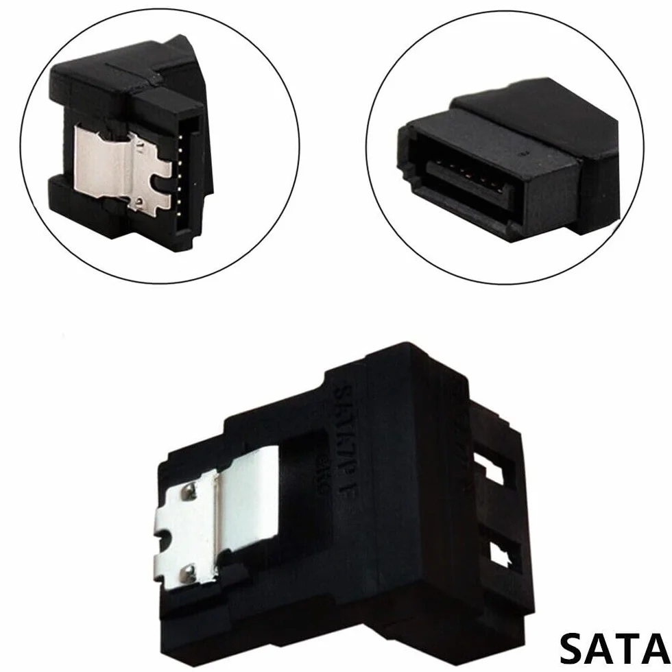 10 szt. SATA 7-pinowy żeński na SATA 7p męski 90° Adpter płyta główna SSD HDD konwerter
