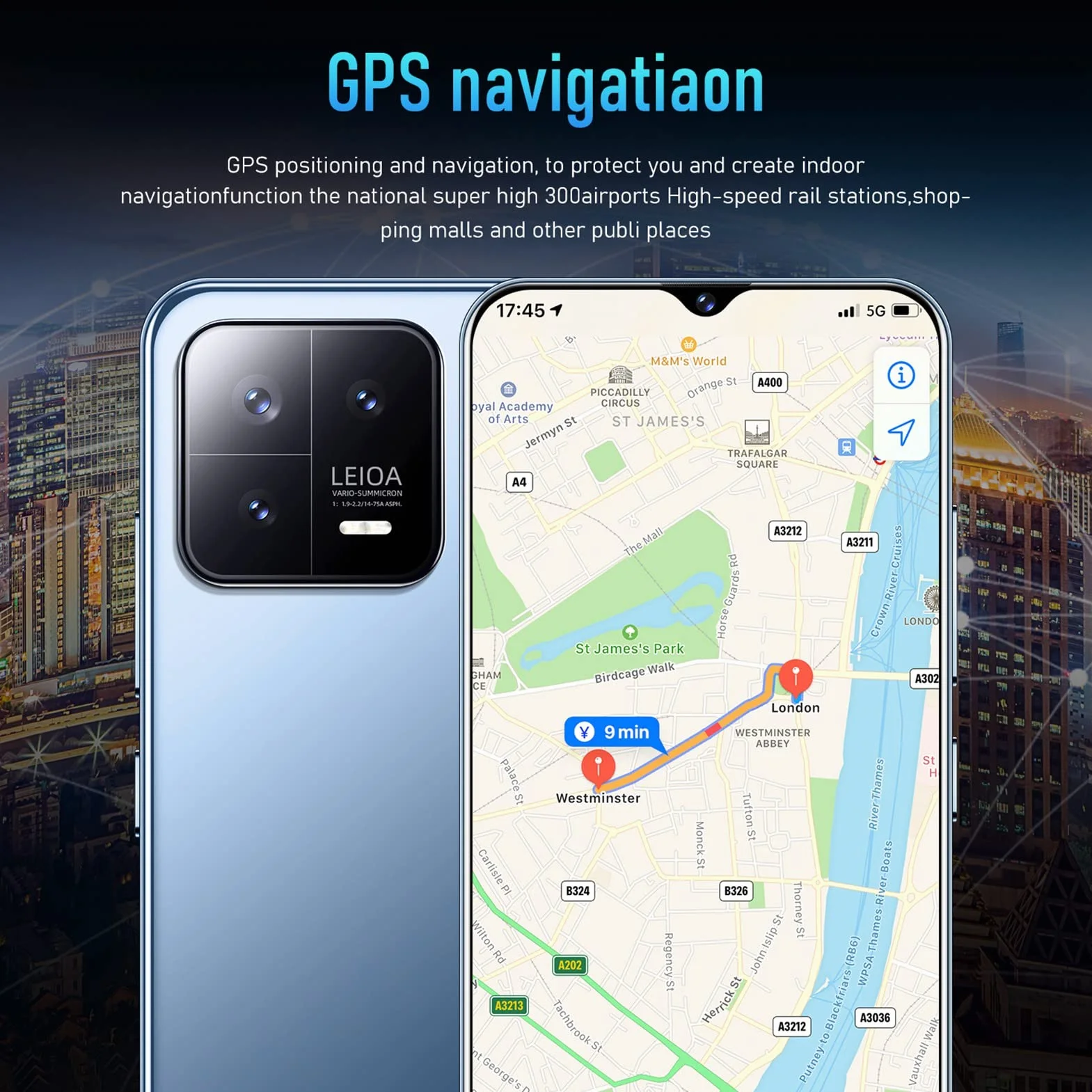 Odblokowane Telefony Komórkowe 4G, Smartfon Dual Sim 8G I 128 GB, Telefon Z Odblokowaniem Twarzą, Smartfon M13pro Z Ekranem O Przekątnej 6, 53 Cala dla Systemu Android 12(UE)
