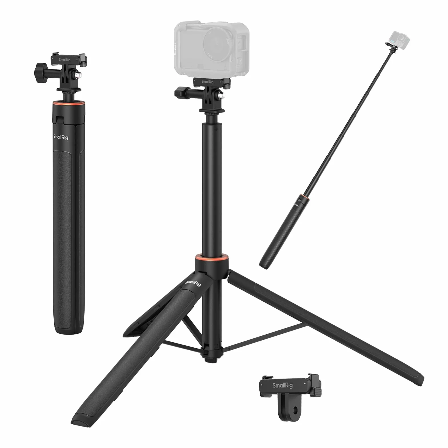 SMALLRIG Wspornik do selfie sticka do DJI Osmo Action 6 / Nano (1,5 m / 4,9 stopy) 6363
