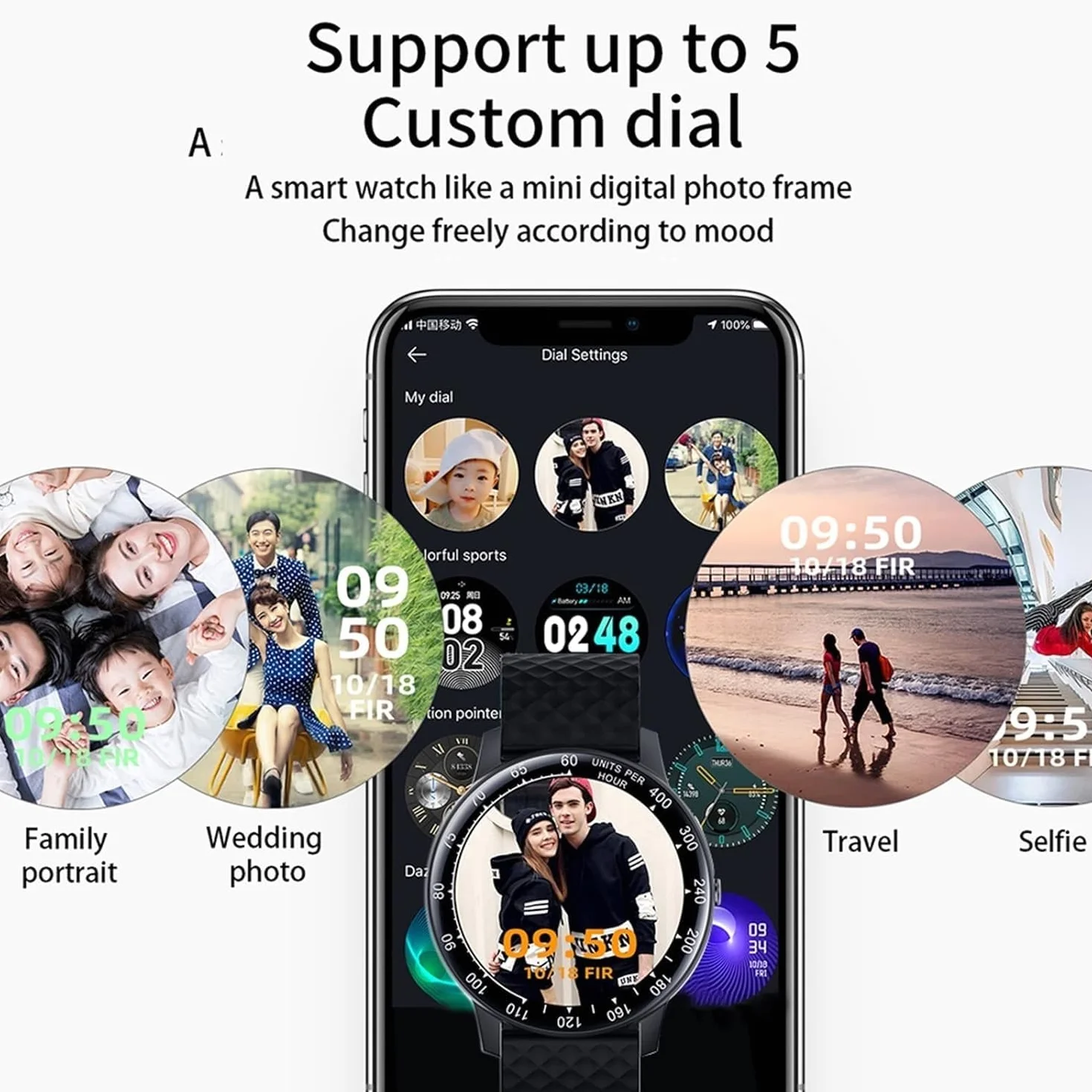 Smart Watch Fitness Tracker – dotykowy monitor tętna, monitor ciśnienia krwi, licznik kalorii i kroków, tarcza zegarka DIY, śledzenie zdrowia i aktywności dla mężczyzn i kobiet