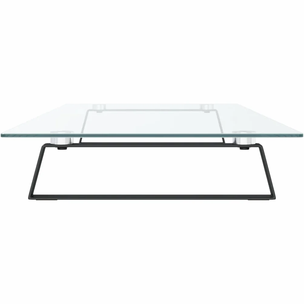 ZIRLANLV Podstawa Pod Monitor/Ekran ze Szkła Hartowanego, 40x20x8 Cm, Uniwersalny Organizer na Półki, Ergonomiczna Podstawka Pod Laptopa na Biurko, Komputer PC, Mac, Komputer, (100x35x8 cm)