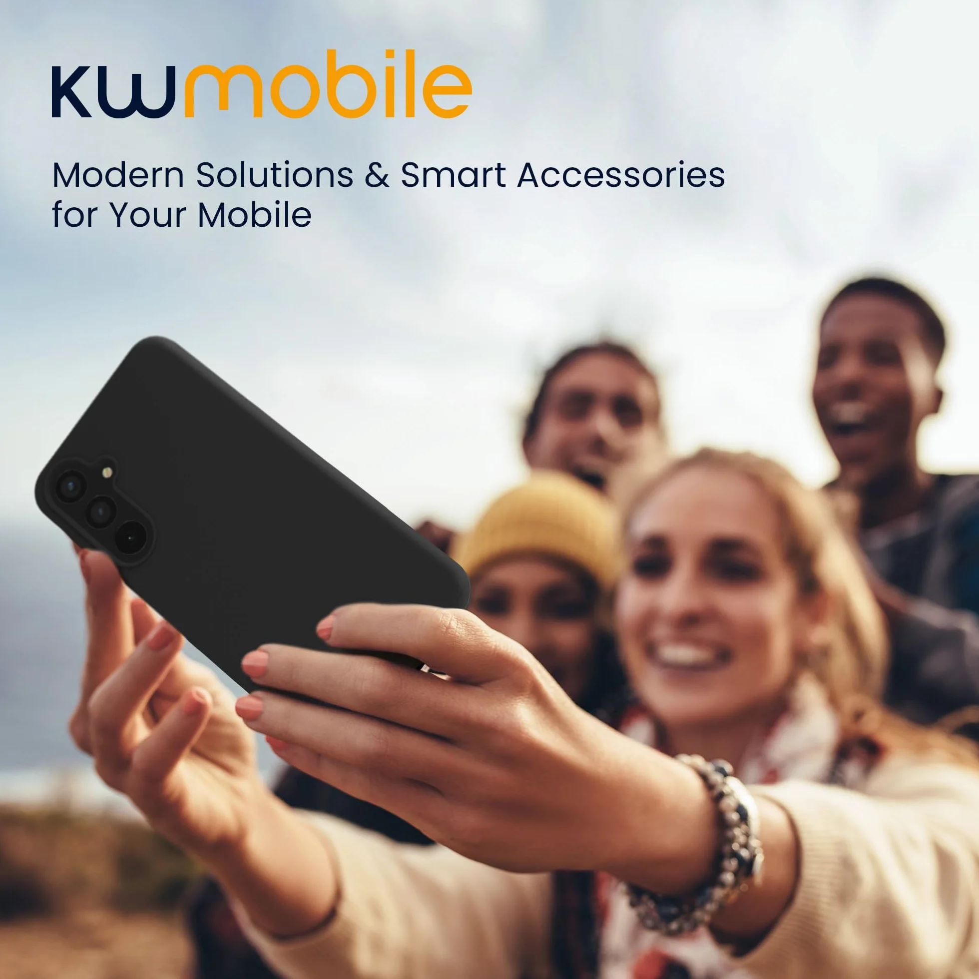 kwmobile Etui do Samsung Galaxy A55 5G, Ultra cienki TPU i silikon, Czarny