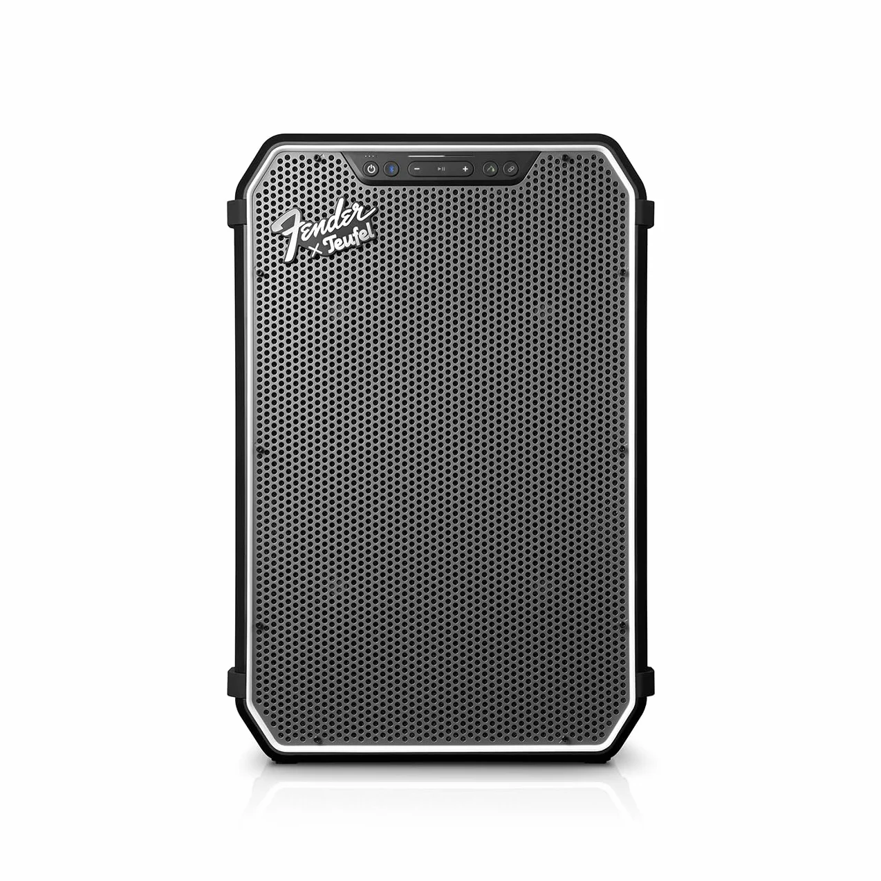 Głośnik Bluetooth Fender x Teufel ROCKSTER NEO, przenośny głośnik bezprzewodowy, 130 dB SPL Peak – długi czas pracy baterii (Black & Steel)