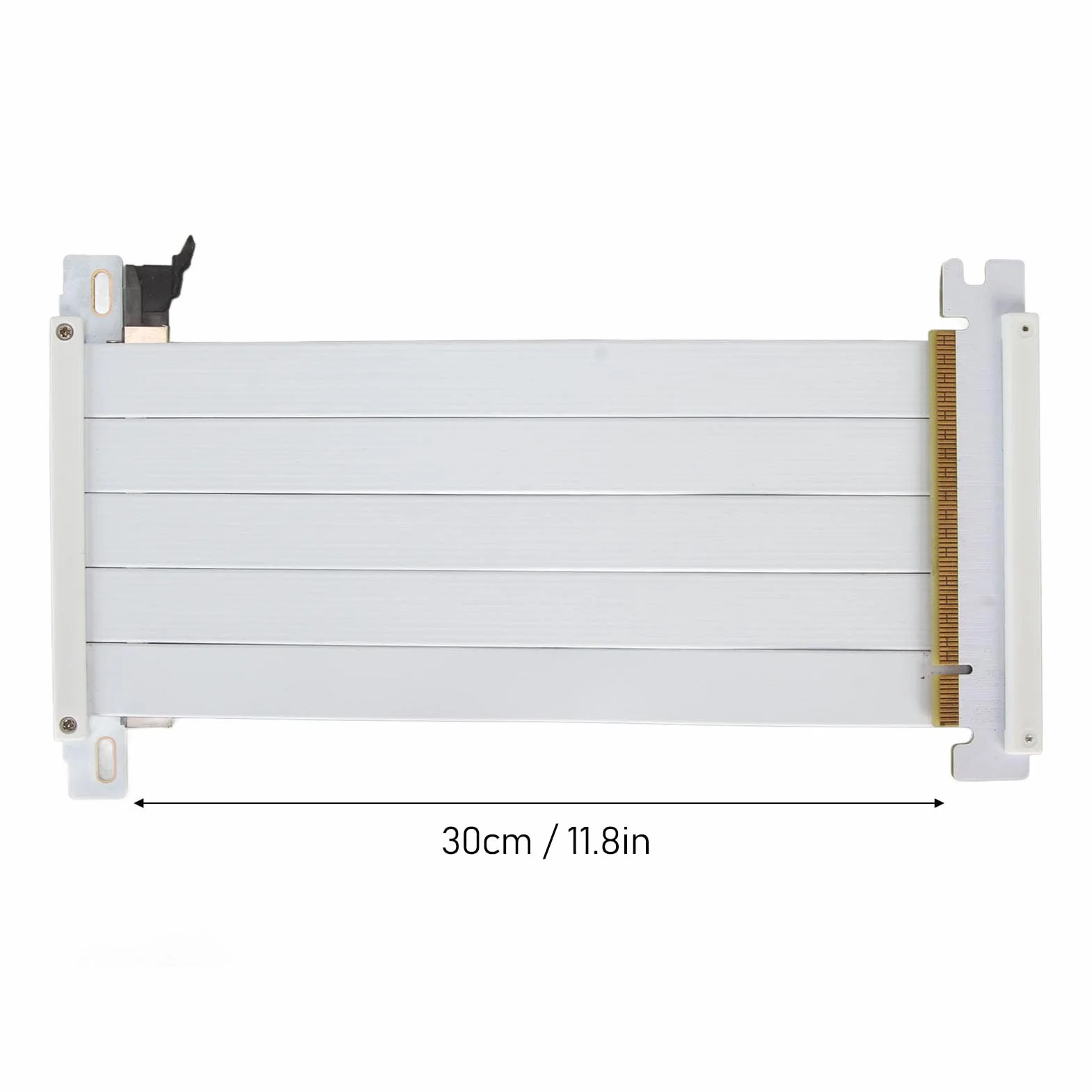 Cocoarm PCIE 4.0 GPU Riser Cable Extender dla 4090 4080 4070 4060 & RX 7000 Series z 180-stopniowym Ekranowaniem EMI, Elastycznym Składanym Designem, Wstecznie Kompatybilny z PCIE 3.0 (30cm)