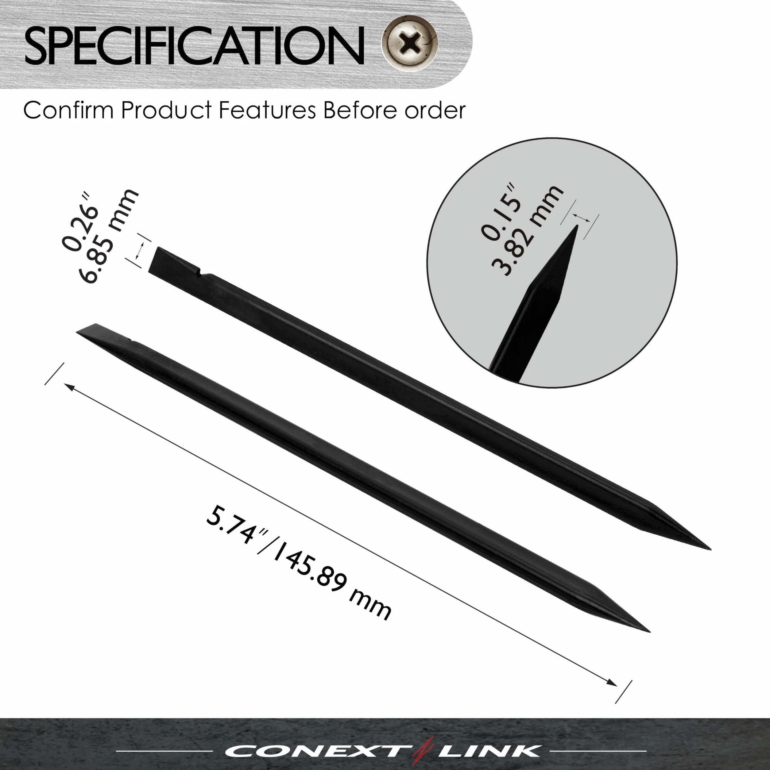 Conext Link 5 x Nylon Plastikowy Spudger Stick Pry Otwieranie Narzędzia do naprawy laptopów iPhone iPad