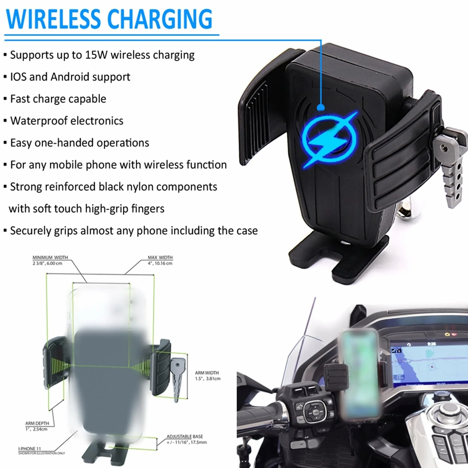 Szybki bezprzewodowy motocykl GPS telefon samochodowy Solder dla Harley-Davidson XL 1200V Seventy-Two 2012-2016 2013 2014 2015 nawigacja (kolor: A+C)