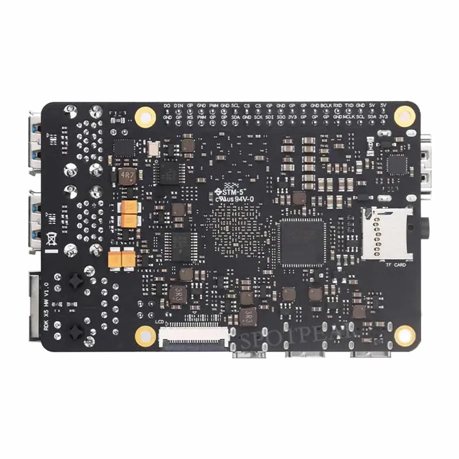D-Robotics RDK X5 AI Robot Development Board Kit, LPDDR4 4 GB/8 GB RAM Octa-Core Cortex A55 CPU 10 topów BPU 32GFlops GPU, do robotyki Rozwój AI ROS Deep Learning (4 GB, moduł kamery)