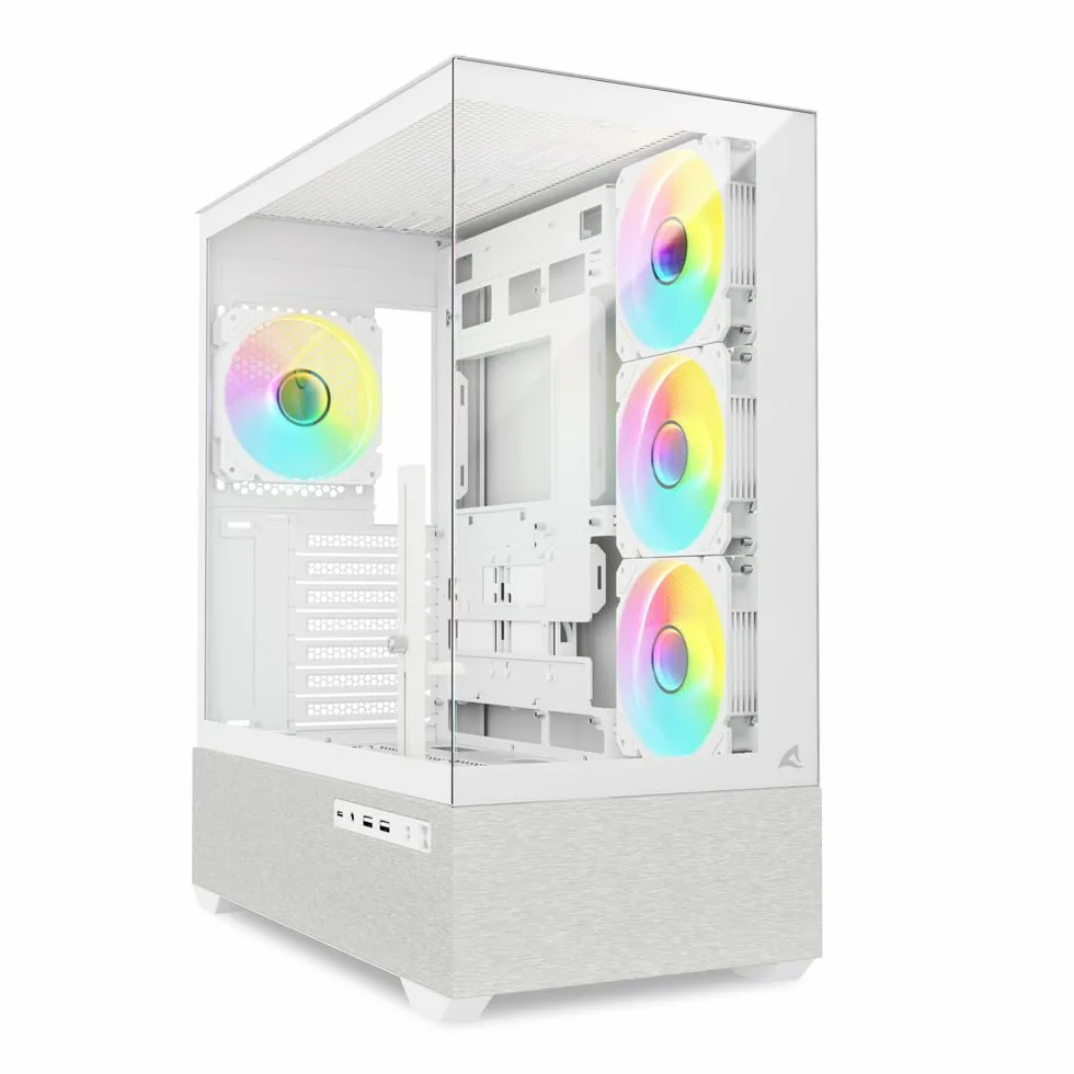 Sharkoon AK7 biała, obudowa ATX PC, ARGB
