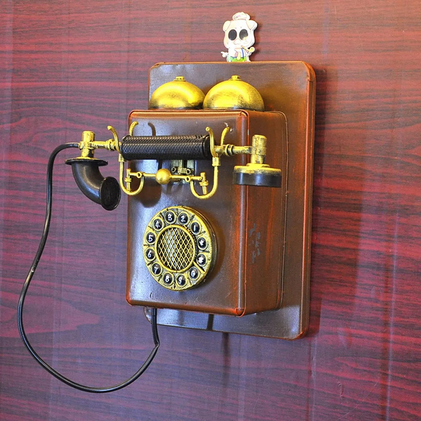 WangXLDD Staromodne dekoracyjne telefony antyczny telefon stacjonarny/retro telefon do domu biura telefonu