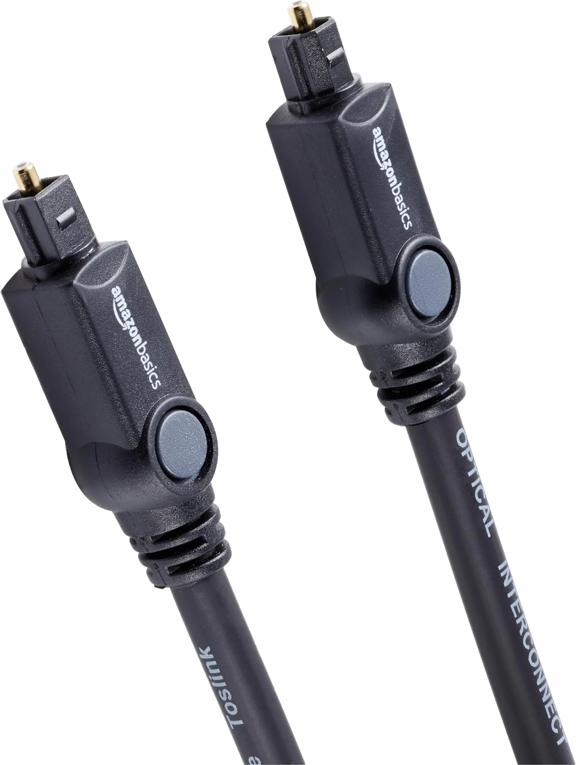 Amazon Basics Toslink optyczny cyfrowy kabel audio 3 m czarny