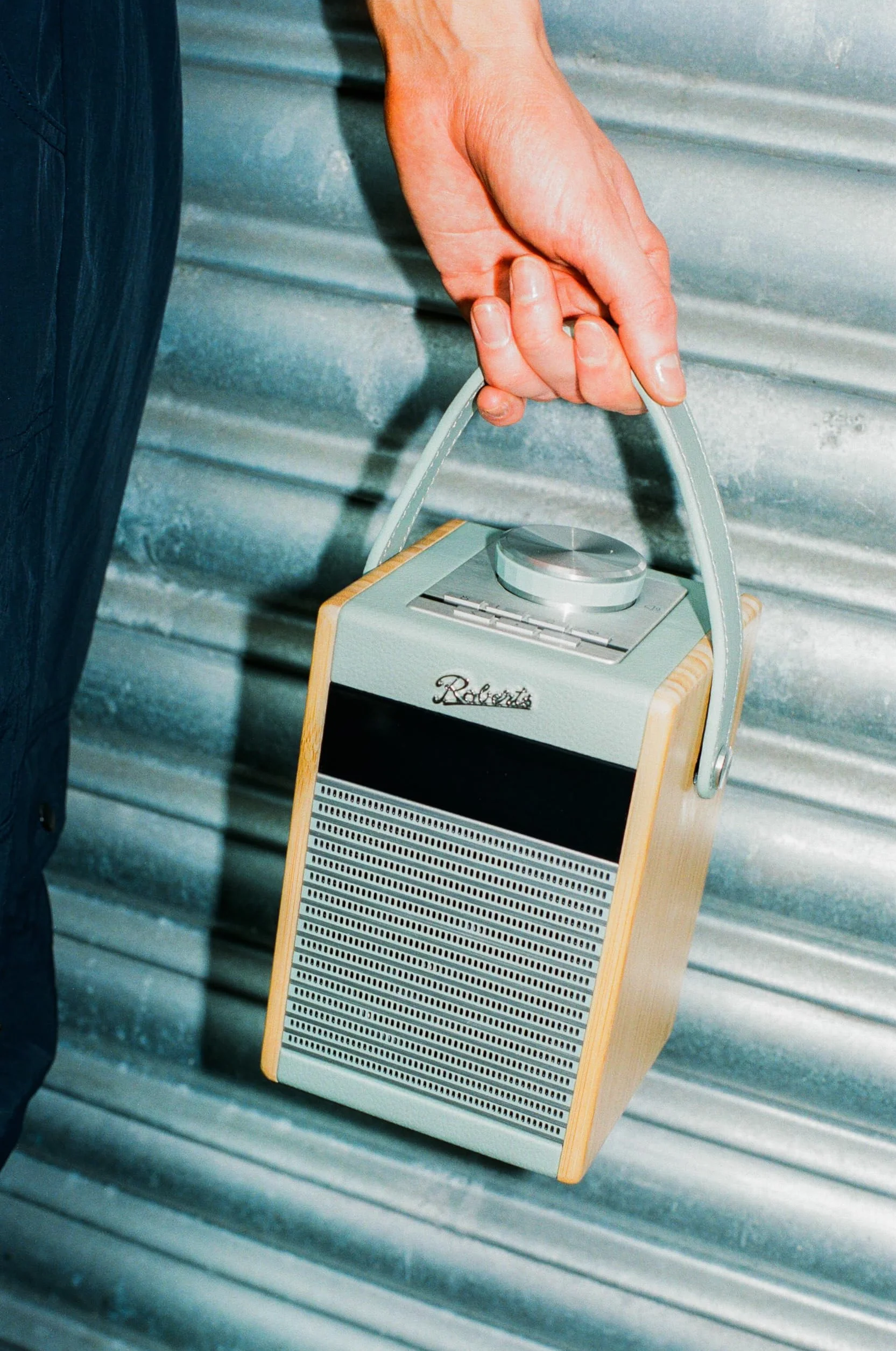 Rambler MIDI Przenośny budzik retro Dab+/FM/Bluetooth Sky Blue