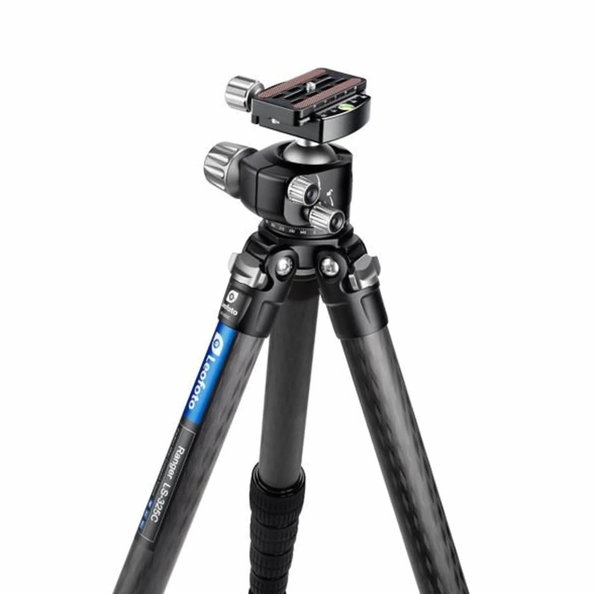 Leofoto - Ranger - trójnóg węglowy z głowicą kulową - nogi regulowane pod 3 kątami - idealny do fotografii makro - LS-325C+LH-40