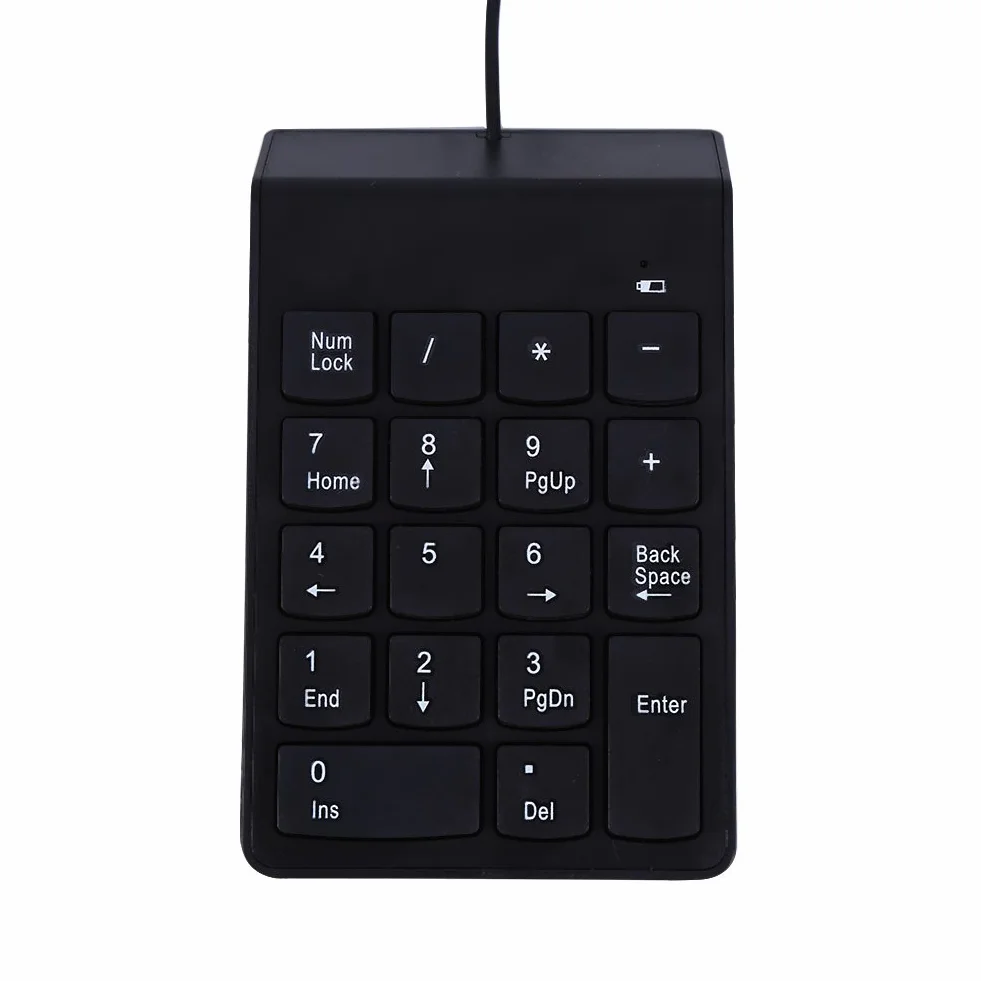 Klawiatura Numeryczna USB Mini 18 Klawiszy do Laptopa Notebook Komputer Stacjonarny