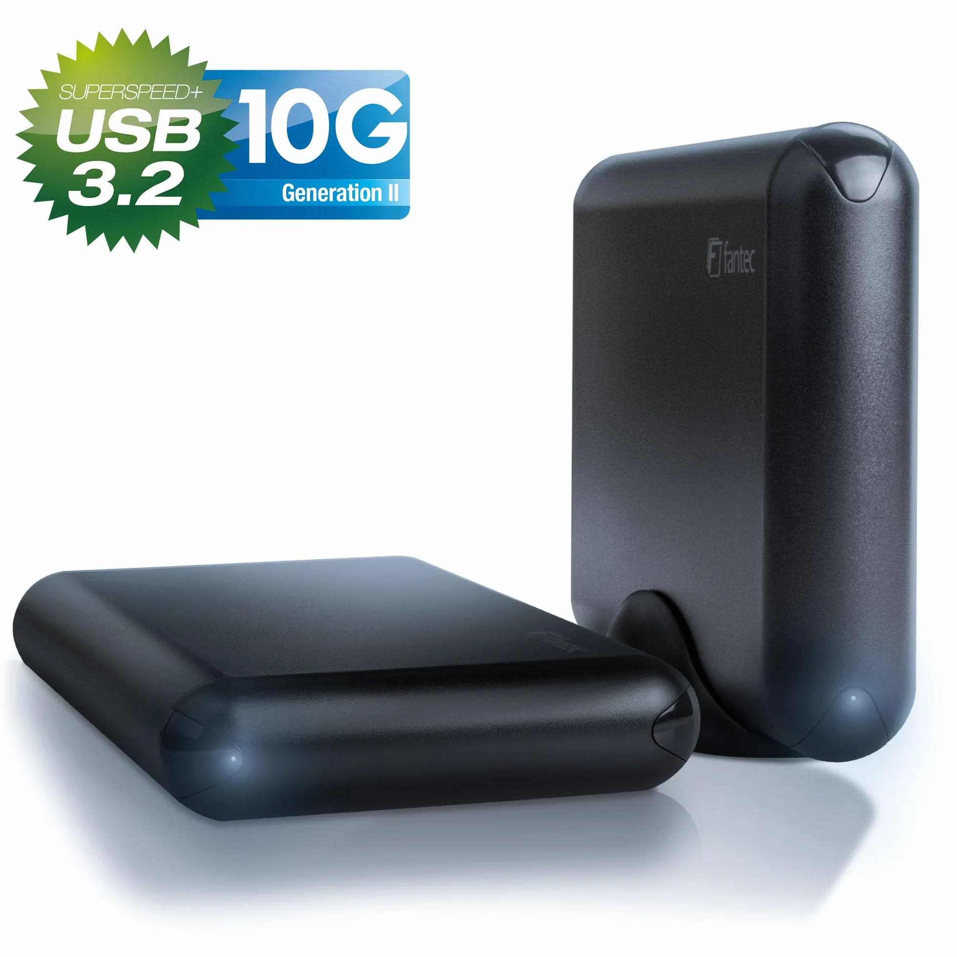 FANTEC 1973 DB-ALU31 Zewnętrzna obudowa dysku twardego (do montażu 3,5 cala i 2,5 cala SATA SATA I/II/III HDD i SSD. Z USB 3.1 Typ-C SUPERSPEED+ złącze 10G, czarny