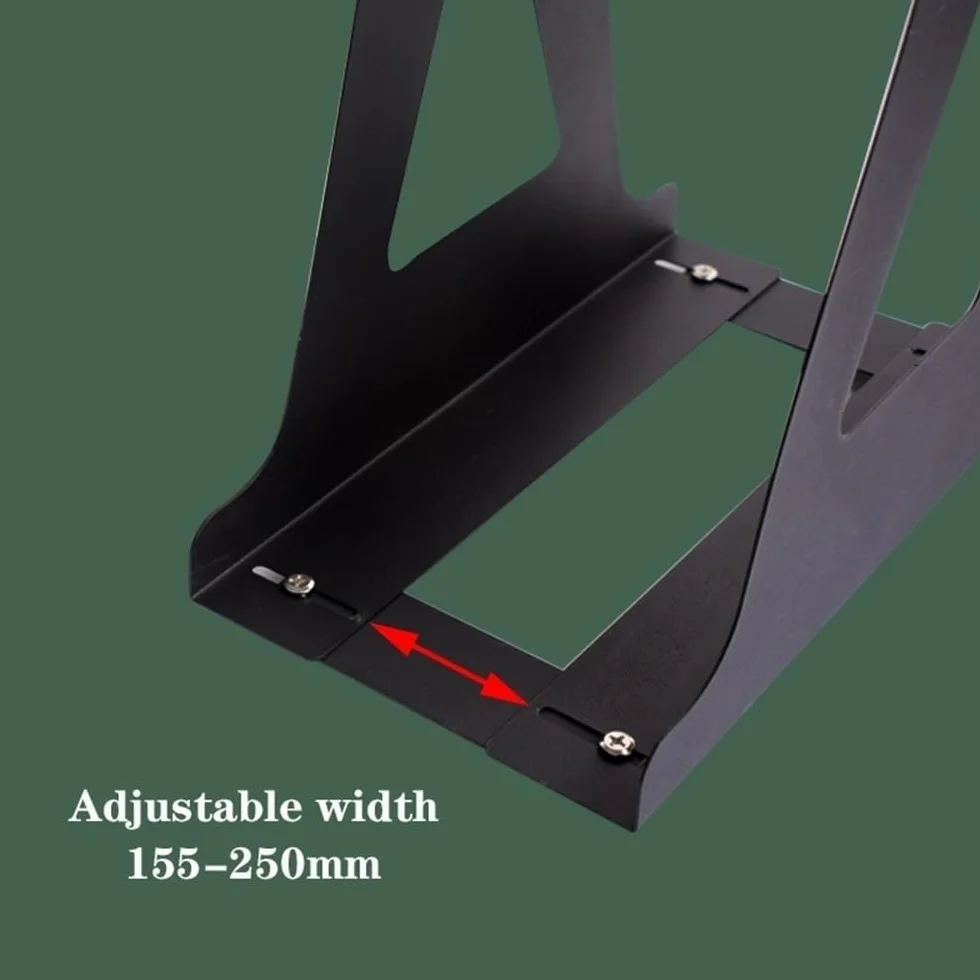 Stojak na komputer stojak uchwyt procesora pod biurkiem - PC Tower Case uchwyt na stół - regulowana szerokość - stojak procesora PC hosta uchwyt wiszący (czarny, 510 mm)