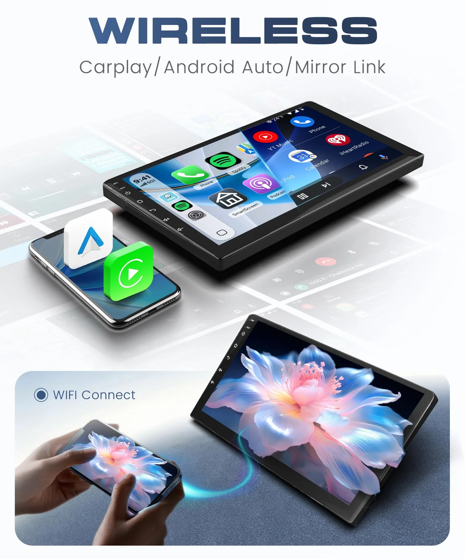 8 Core 6G + 128G radio samochodowe z systemem Android do IVECO Daily/KLen RV 2013-2021 Carplay Wireless 9" radio samochodowe Fiesta z systemem Android Auto panoramiczny widok 360°, nawigacja GPS
