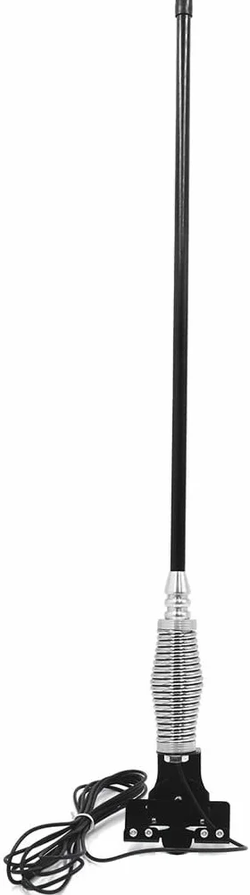 XYWHPGV 62cm Długość Czarny metalowy tylny bagażnik Montaż Radio FM AM Antena Antena do samochodu(f4339 36055 a1338 f4b34 e5614 deaca