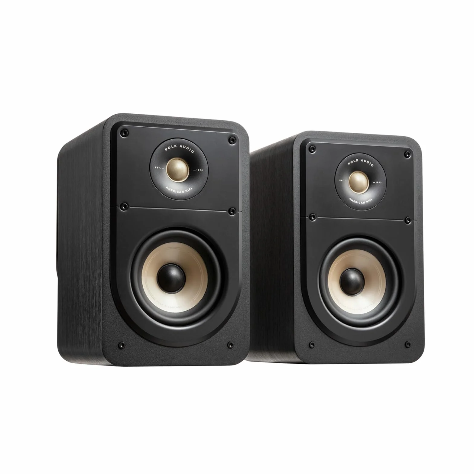 Polk Audio Signature Elite ES15 Głośniki do regału na książki, głośniki HiFi do systemu dźwięku kina domowego, Hi-Res Audio - czarne