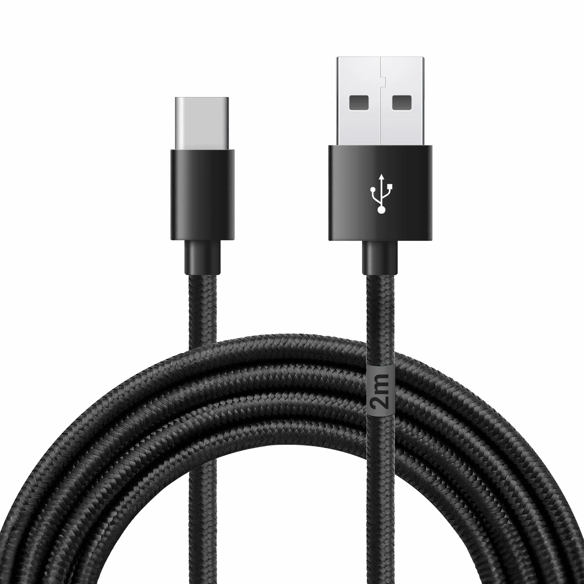 Waytex Kabel USB C 3.1 USB 2,00 m Czarny Nylon