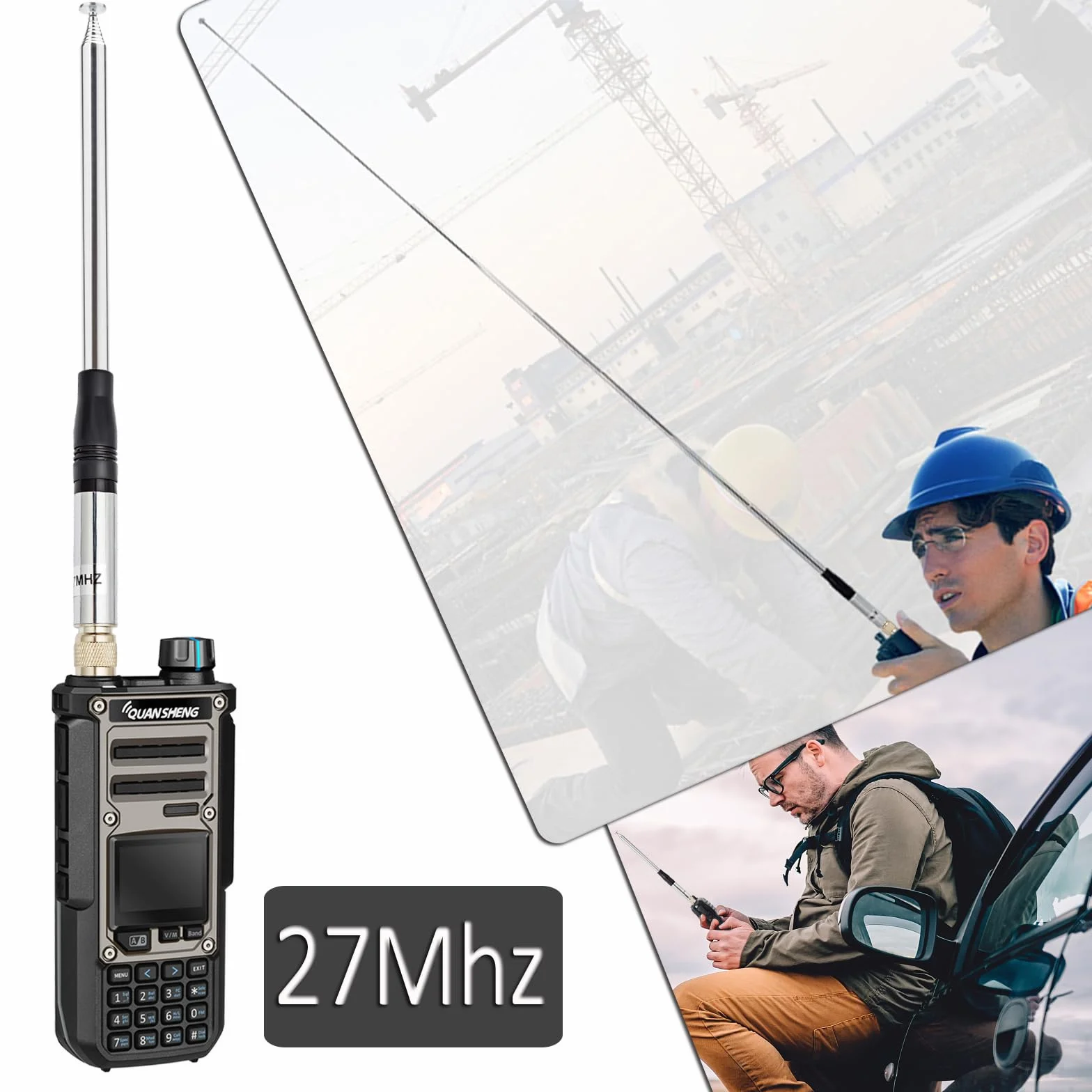 HYS Antena radiowa CB 27Mhz SMA Female teleskopowa 130 cm