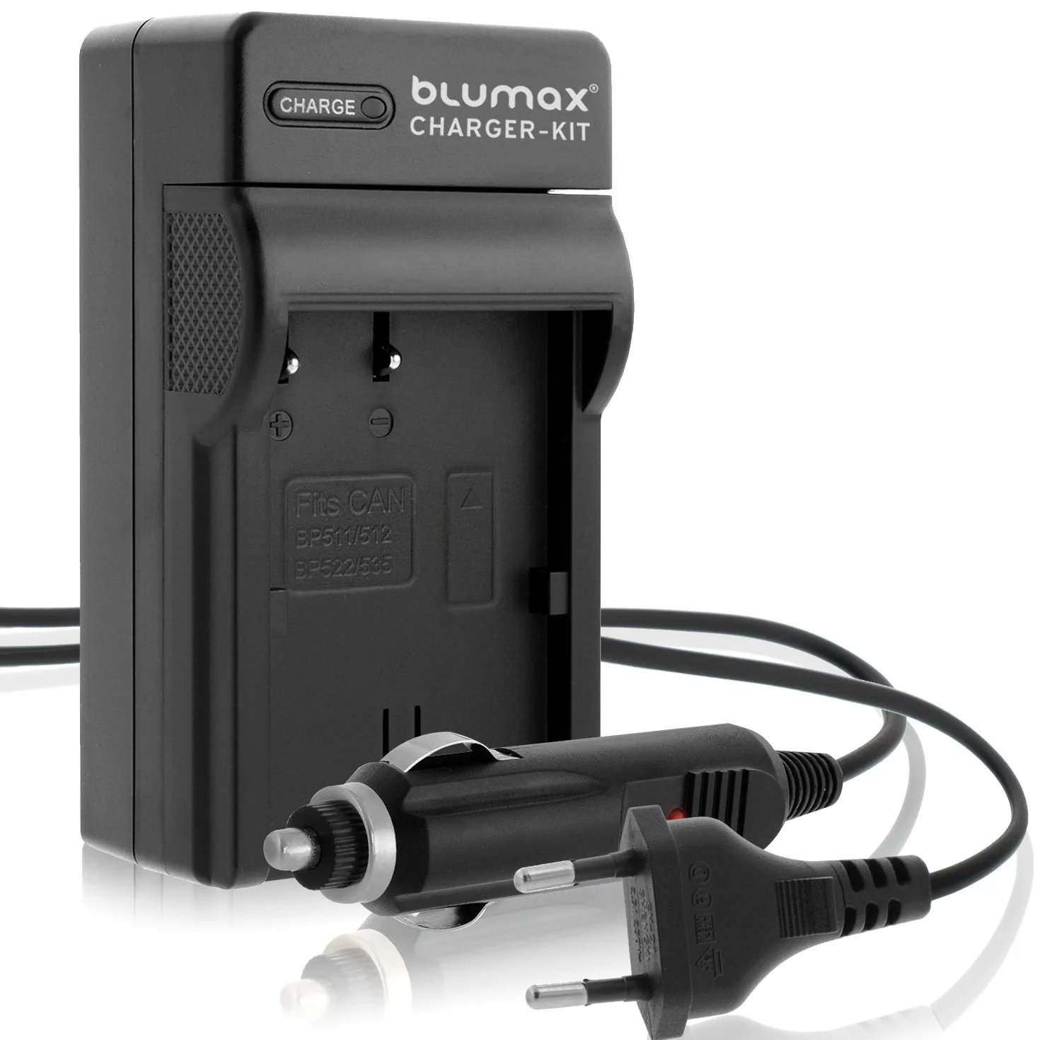 Blumax BP-511 / BP-511A Ladegerät für Canon EOS 5D 10D 20D 300D 30D 40D 50D