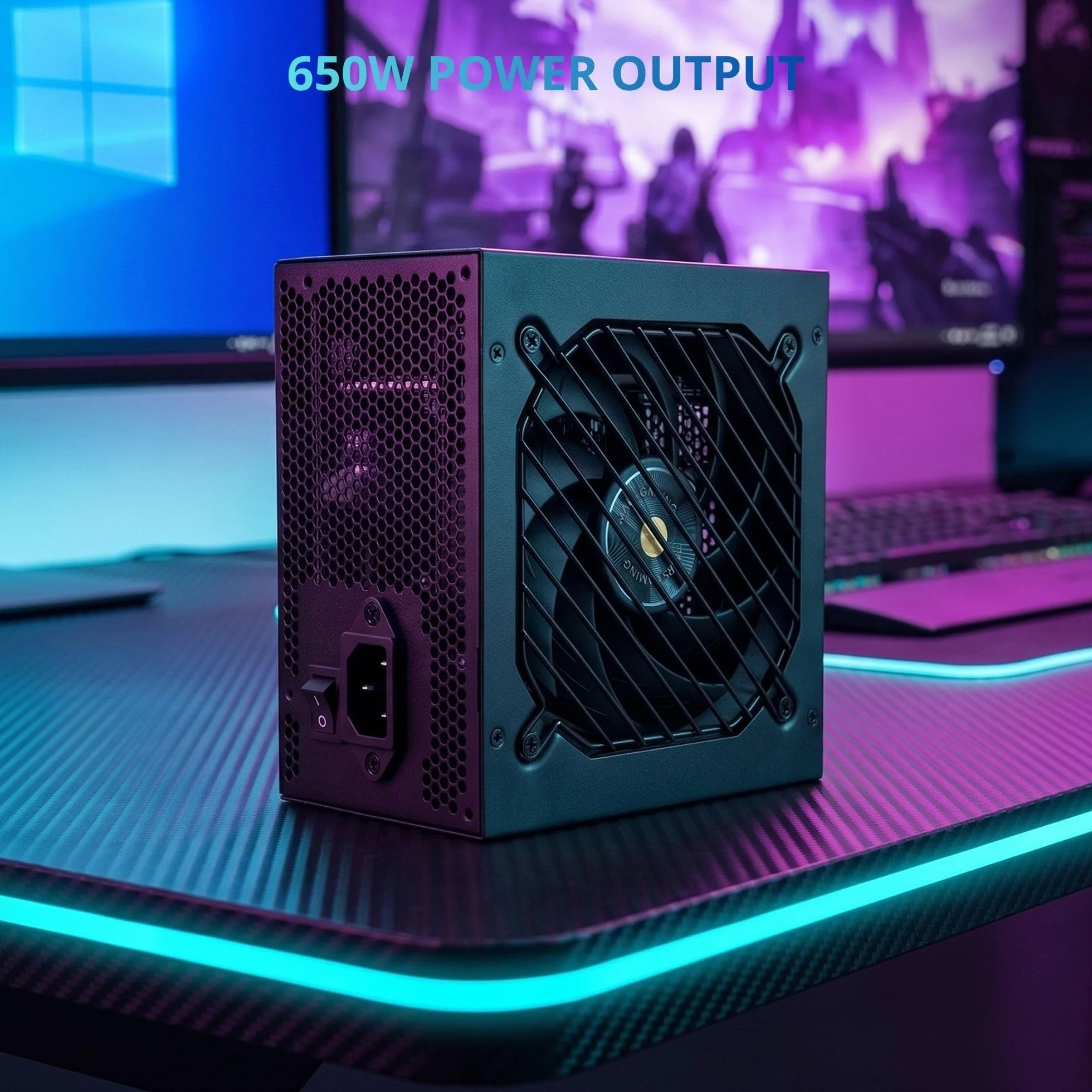 Mars Gaming MPB650PSI, Zasilacz Komputerowy Full Modular 650W, 10 Lat Gwarancji, 80Plus Gold 90%, Wentylator SI Extreme Silence, Technologie AI2-RPM, DC-DC i SMD, ATX 3.1 i PCIe 5.1, Czarny