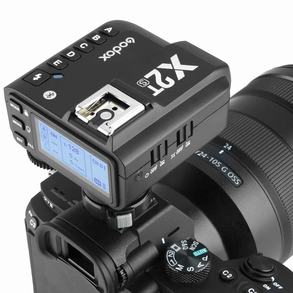 Godox X2T-S 2.4G bezprzewodowy wyzwalacz lampy błyskowej, nadajnik TTL, obsługa 1/8000s HSS, funkcja TCM, kompatybilny z aparatem Sony