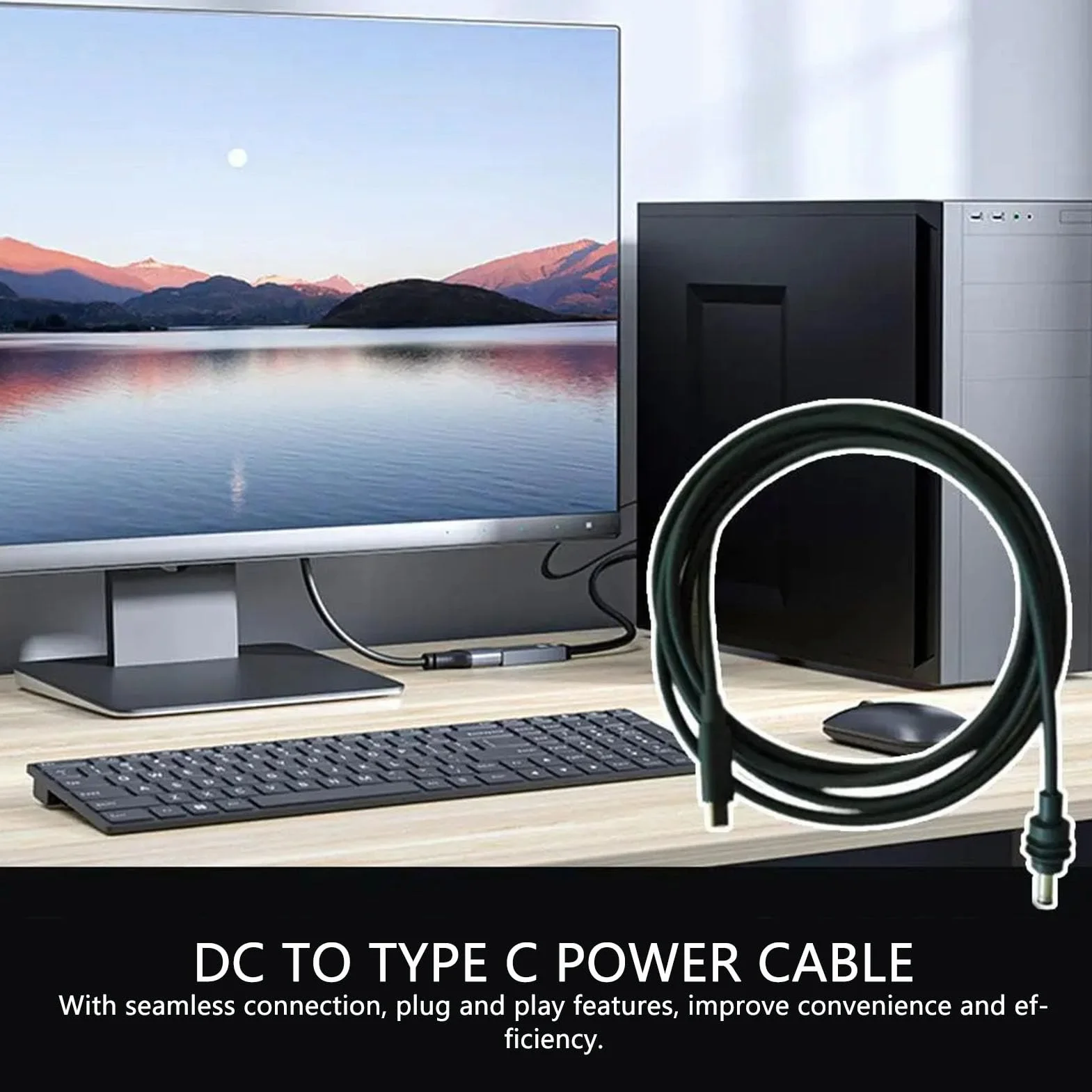 Generic Kabel Zasilający SPX MINI 5 M DC na USB C Wodoodporny 18AWG Idealny do zastosowań Elektronicznych