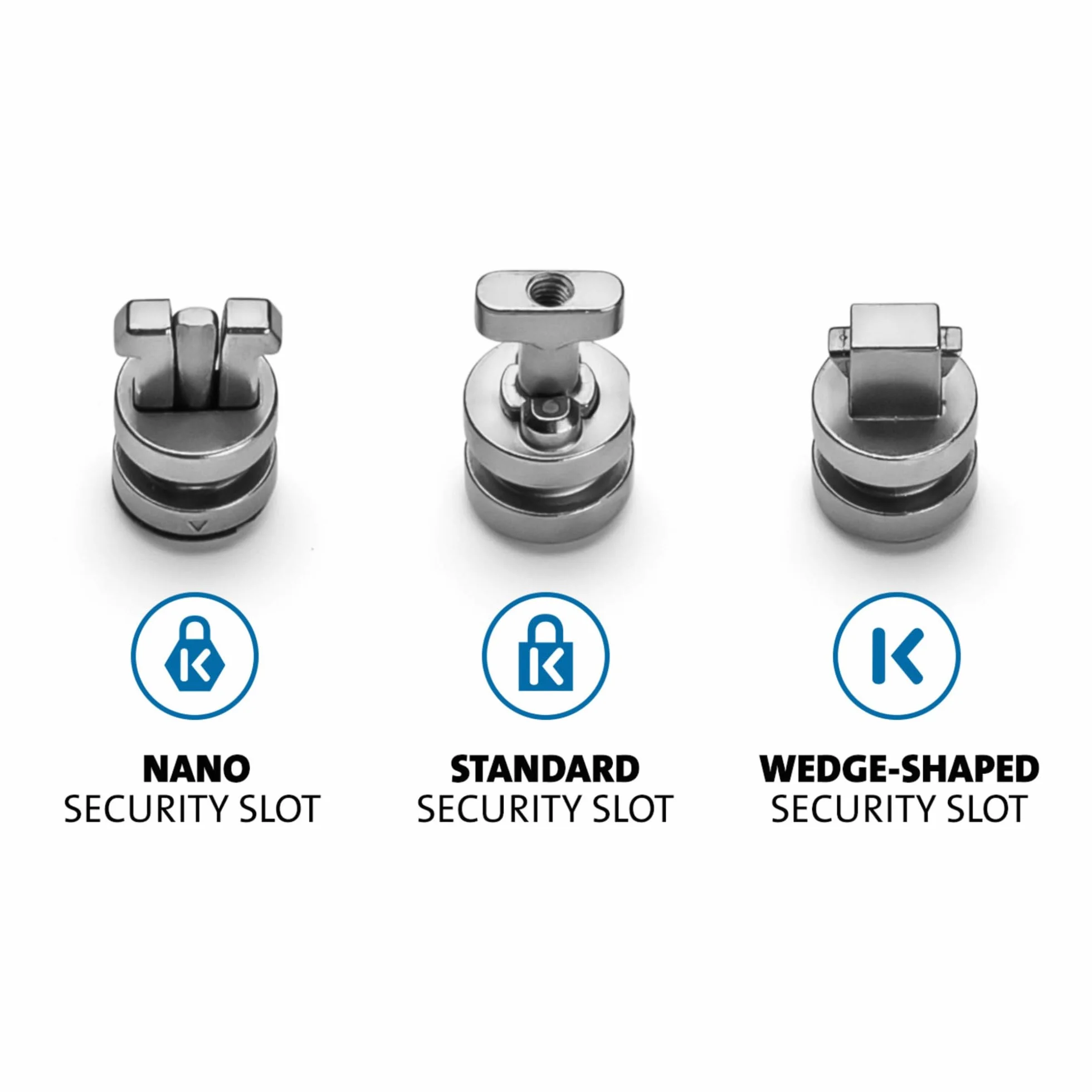 Kensington ClickSafe 3-in-1 Anchor Pack for T-Bar,Wedge,Nano Slots
