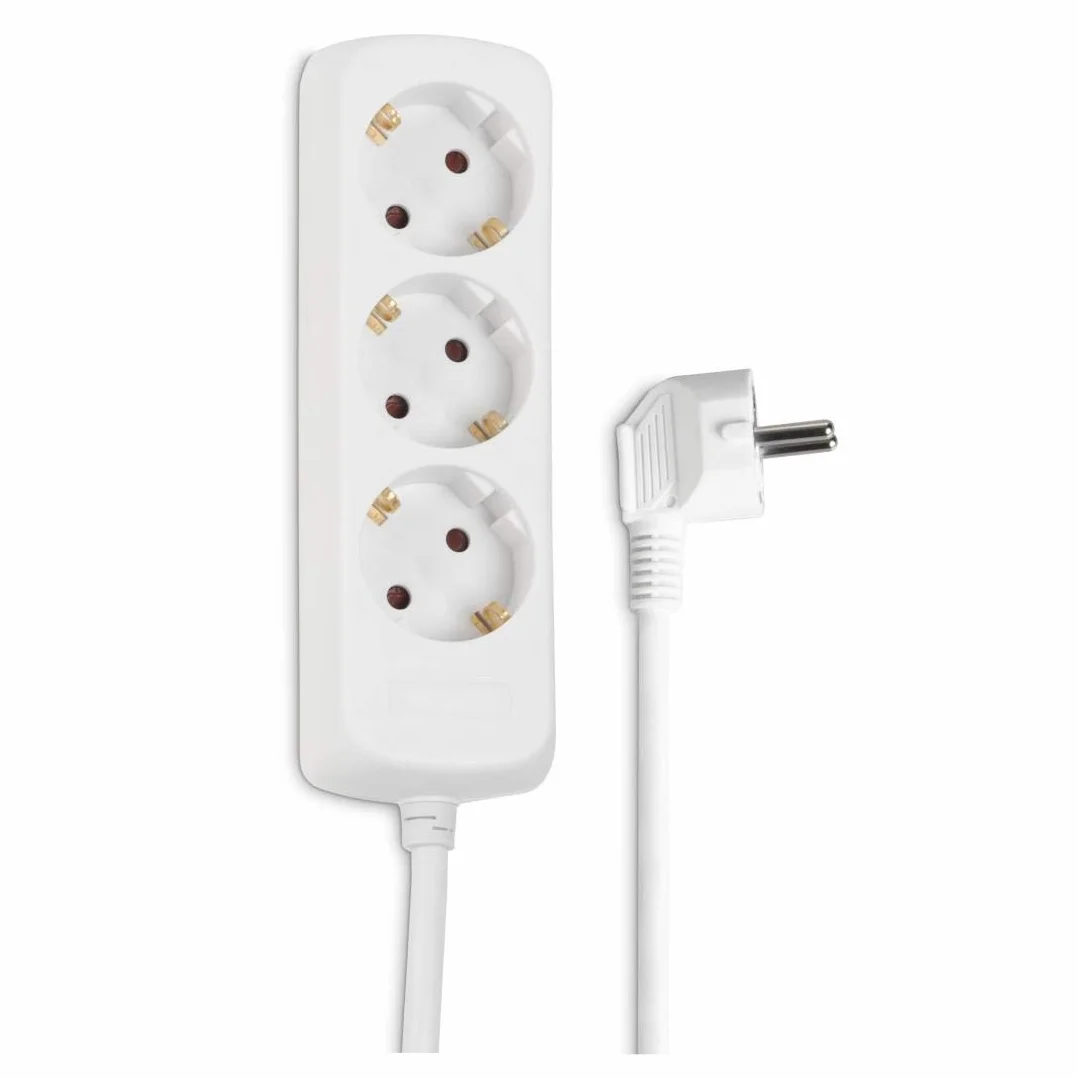 Hama 00030569 Potrójne Gniazdo Wtykowe 230 V, Biały 3 m