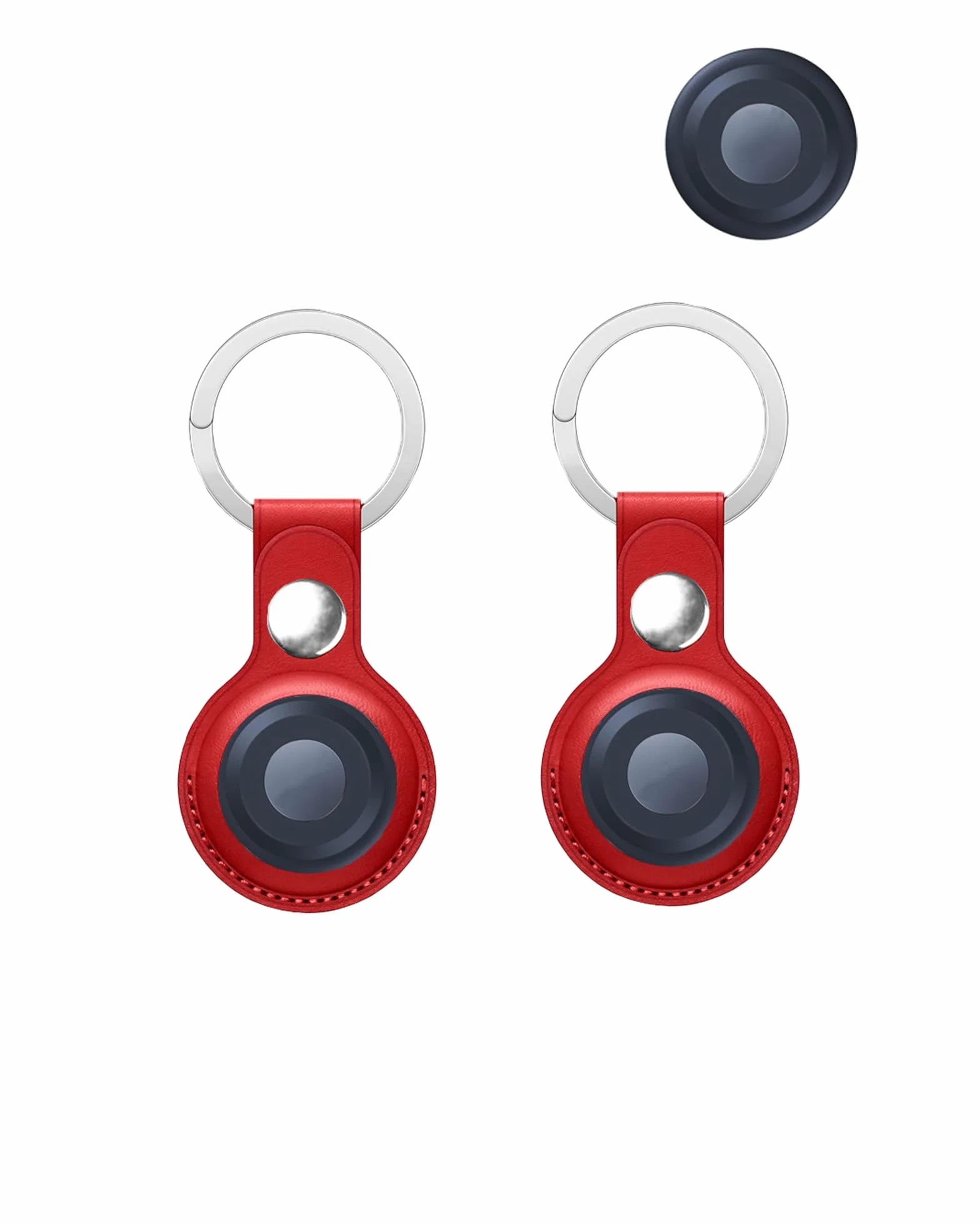 2-pak etui ochronne do telefonu Motorola Moto Tag Smart Anti-Loss Tracker silikonowy breloczek do kluczy – trwałe i stylowe pokrycie, wodoszczelne, odporne na upadki, czerwone