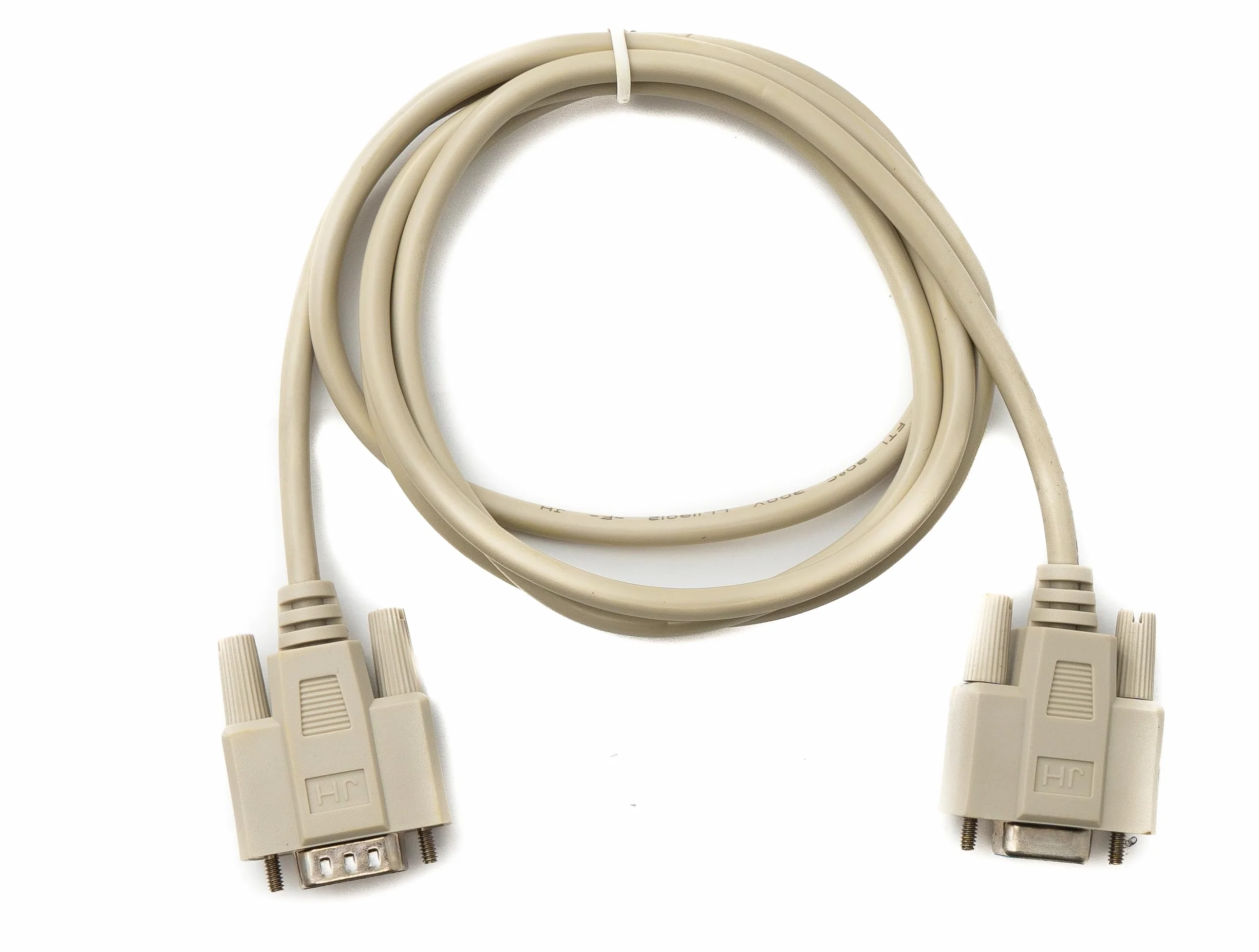 System-S D Sub kabel modem zerowy 150 cm 9 pin wtyczka do gniazda RS232 DB9 adapter w kolorze szarym