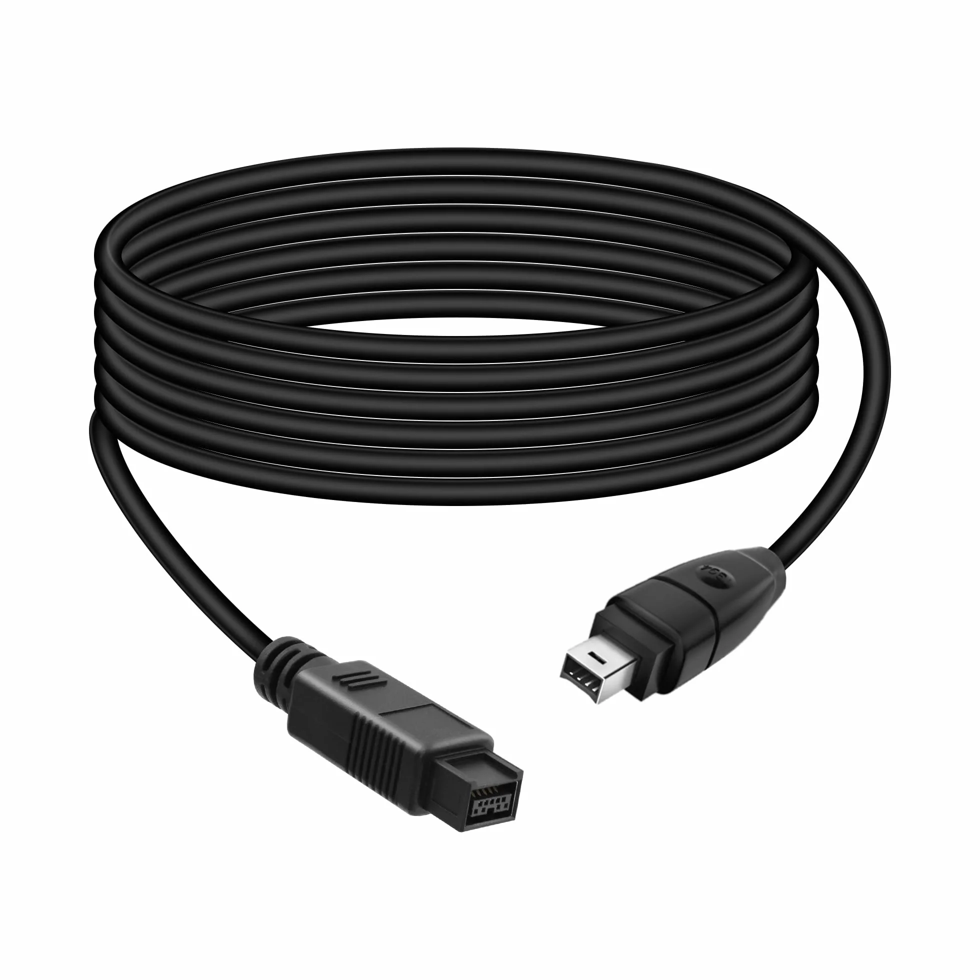 1,8 m IEEE 1394 Firewire wtyczka 4-pinowa na 9-pinowa, kabel iLink adapter konwerter do aparatu cyfrowego, kamkordera, laptopa, DV, czarny (4 na 9)