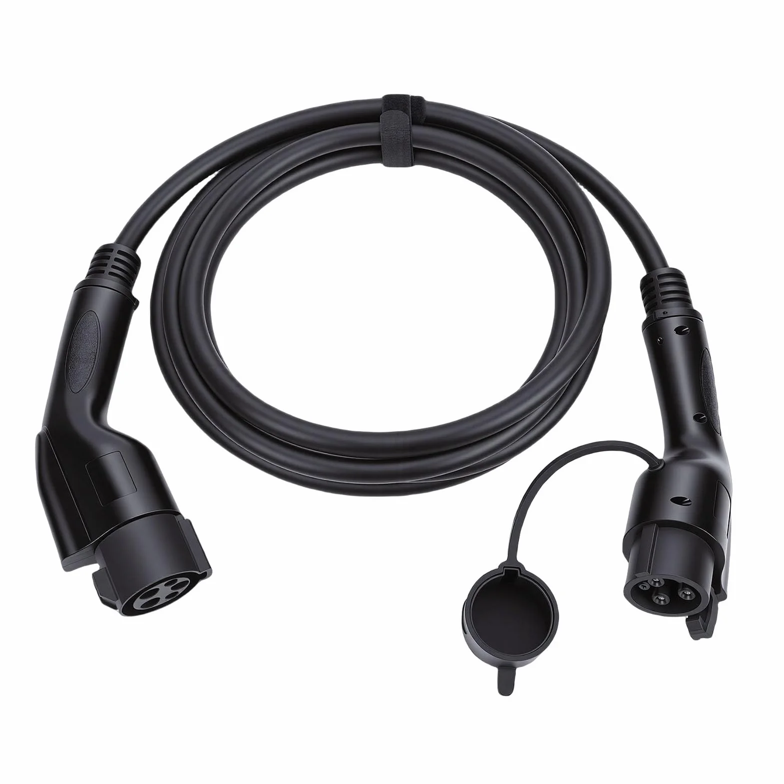 Przedłużacz J1772, Metalowy i Plastikowy Kabel do ładowania Pojazdów Elektrycznych 16 Stóp, 32 A, Kompatybilny z Pojazdami J1772, Zawiera torbę do Przechowywania Kona EV R1T Lyriq