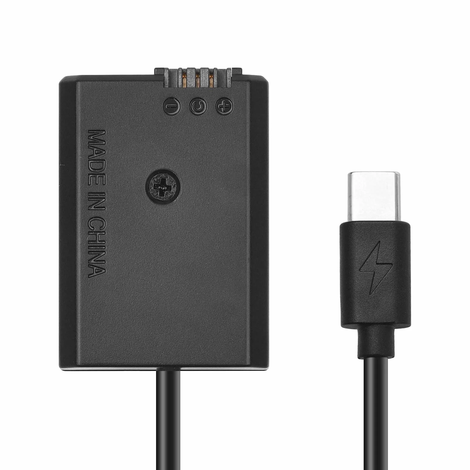 Andoer NP-FW50 Dummy Battery Adapter USB-C Coupler Adapter with USB Type-C Spring Power Cable Replacement for Sony Alpha A5000 A5100 A600 A6400 A650 A7II A7RII A7SII. A7S A. 7R RX10 II III IV NEX