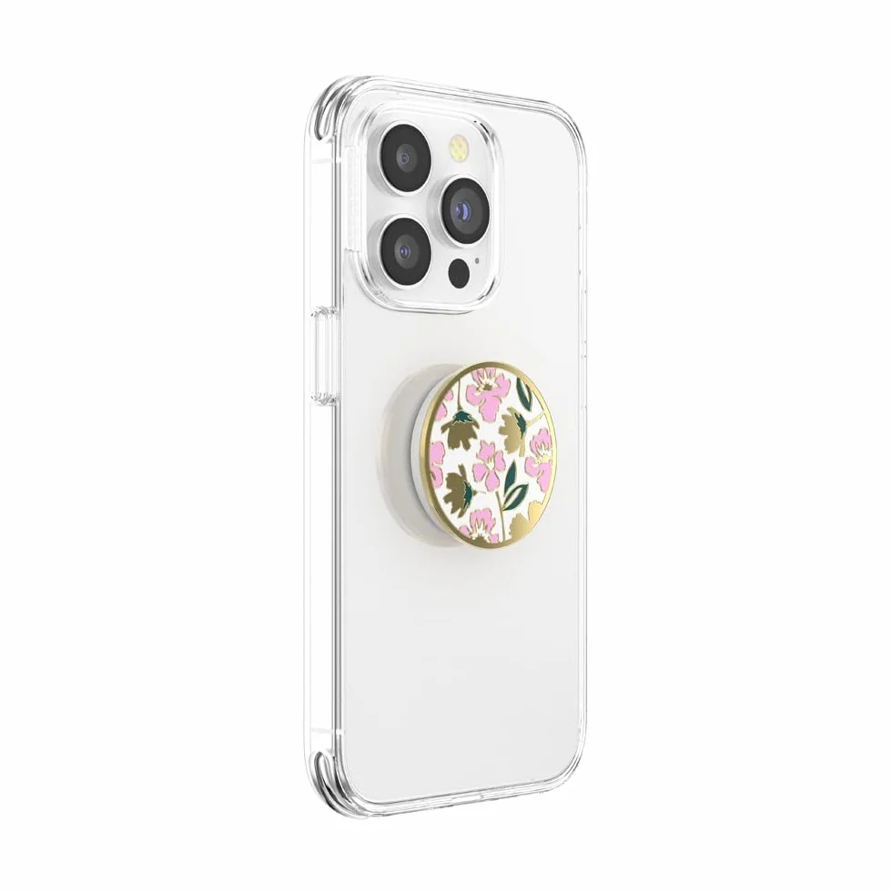 PopSockets: PopGrip - Rozkładany uchwyt i podstawka do telefonów oraz tabletów z wymiennymi krążkami PopTops - Enamel Feel Pretty