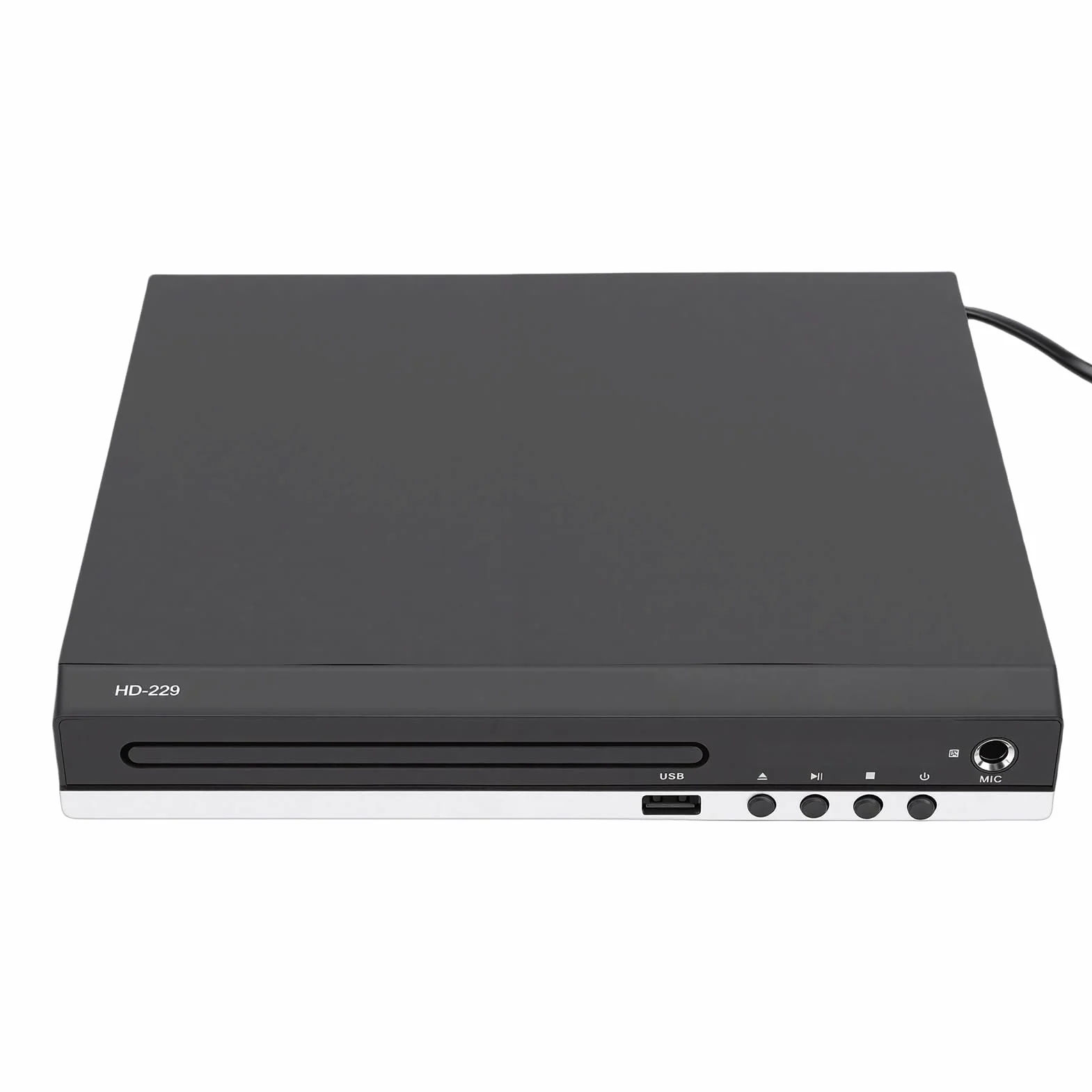 Zunate Odtwarzacz DVD Odtwarzacz z Portem USB i Pilotem do Kina Domowego Odtwarzanie w Wielu Regionach 1080P HD (wtyczka UE)