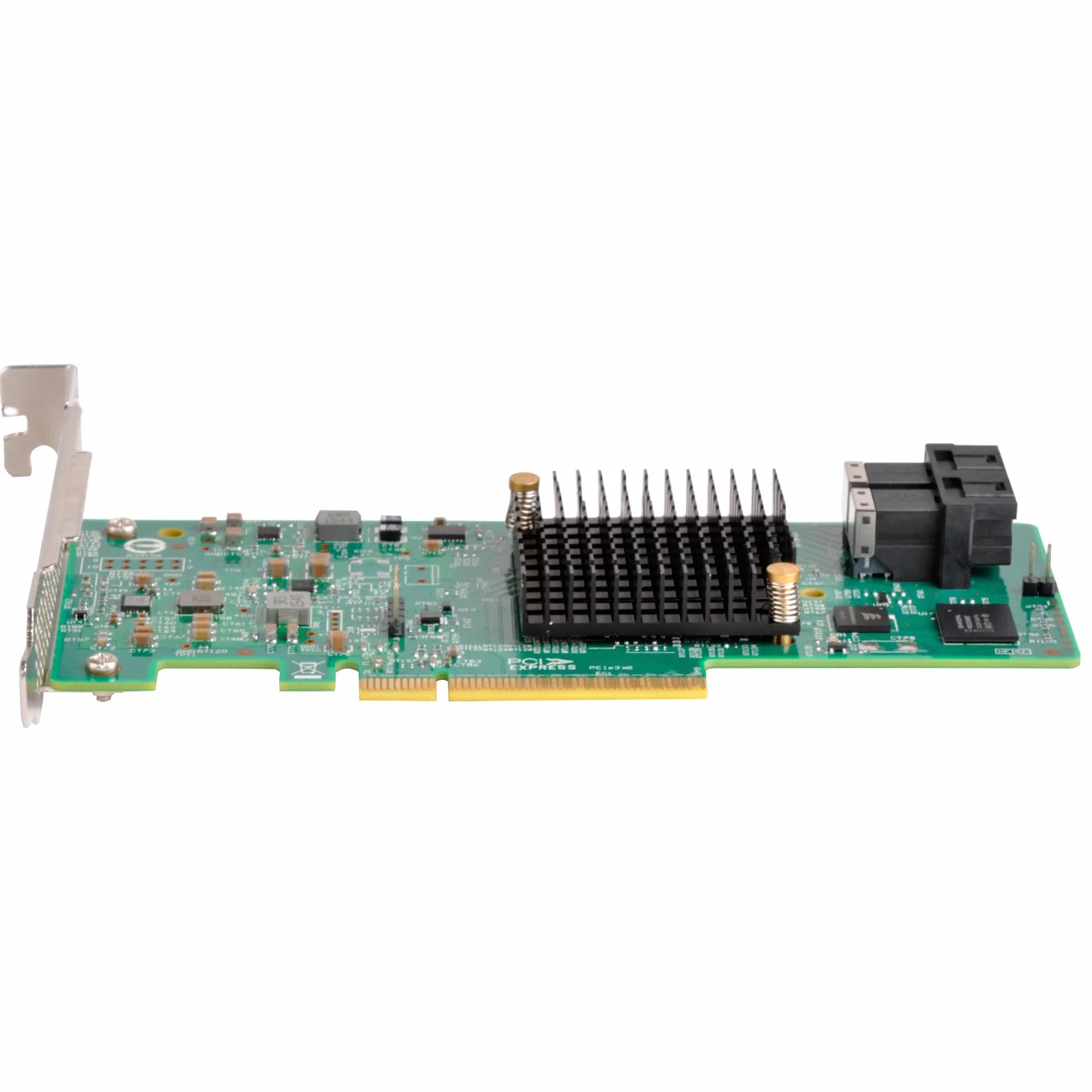 SilverStone SST-ECS05 – Serwerowa karta PCI-E Express Card Gen 3.0 x8 SAS (12 Gb/s) / SATA (6 Gb/s) kontroler portów LSISAS3008, obsługuje niskoprofilowy, RAID 0,1,1E, 10