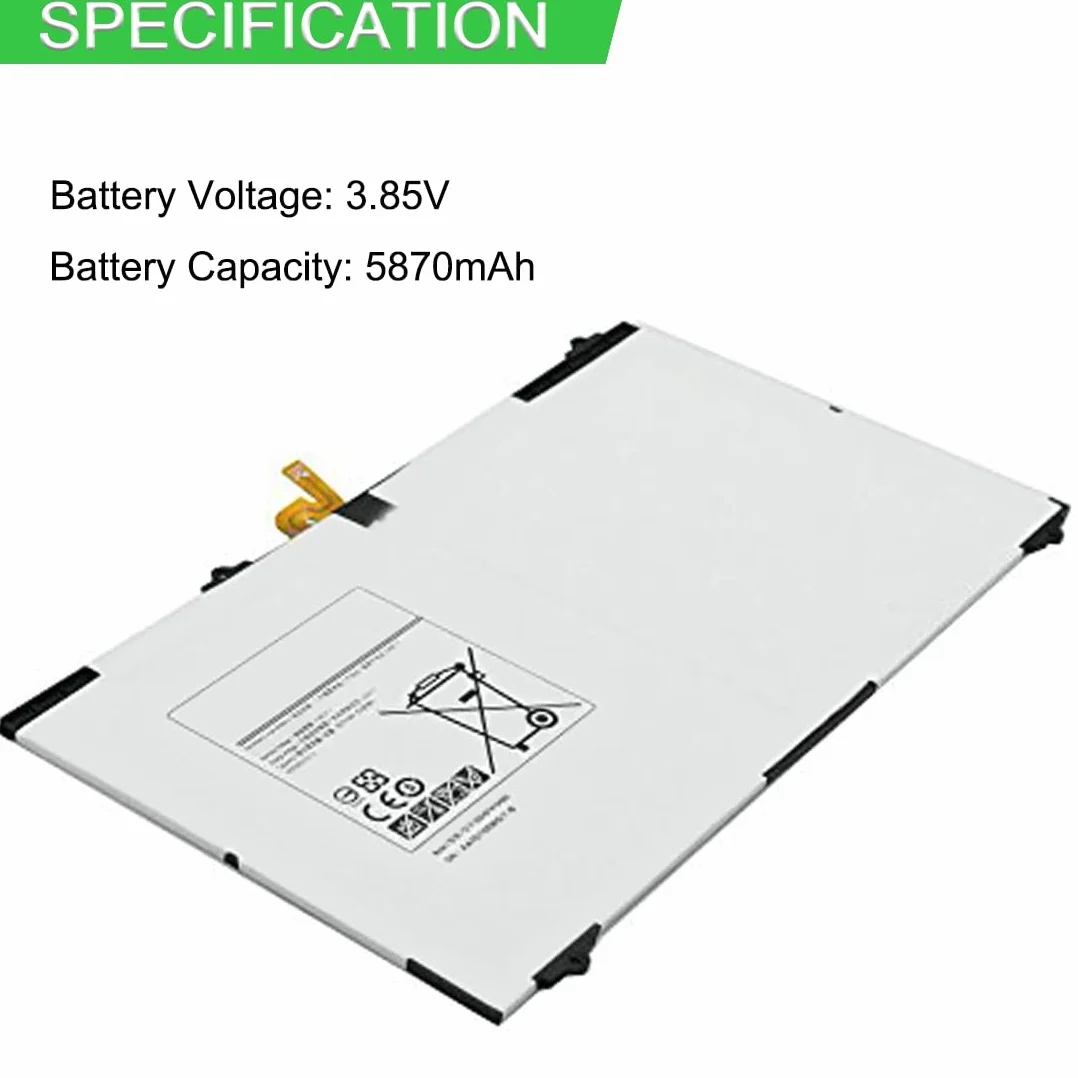 XITAIAN 3.85V 5870mAh EB-BT810ABA EB-BT810ABE Kompatybilny z Bateria Zamiennik do SAMSUNG GALAXY Tab S2 9.7 SM-T815C T815C SM-T815 T815 SM-T810