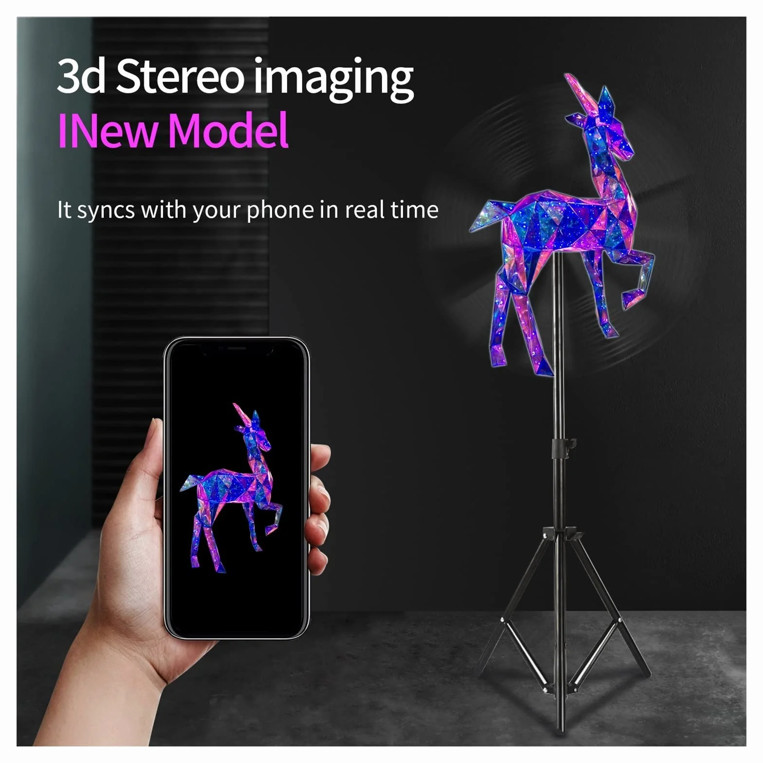 Reklama wentylator hologramowy 3d HD, 22-calowy projektor ekranu LED reklama naścienna maszyna reklamowa