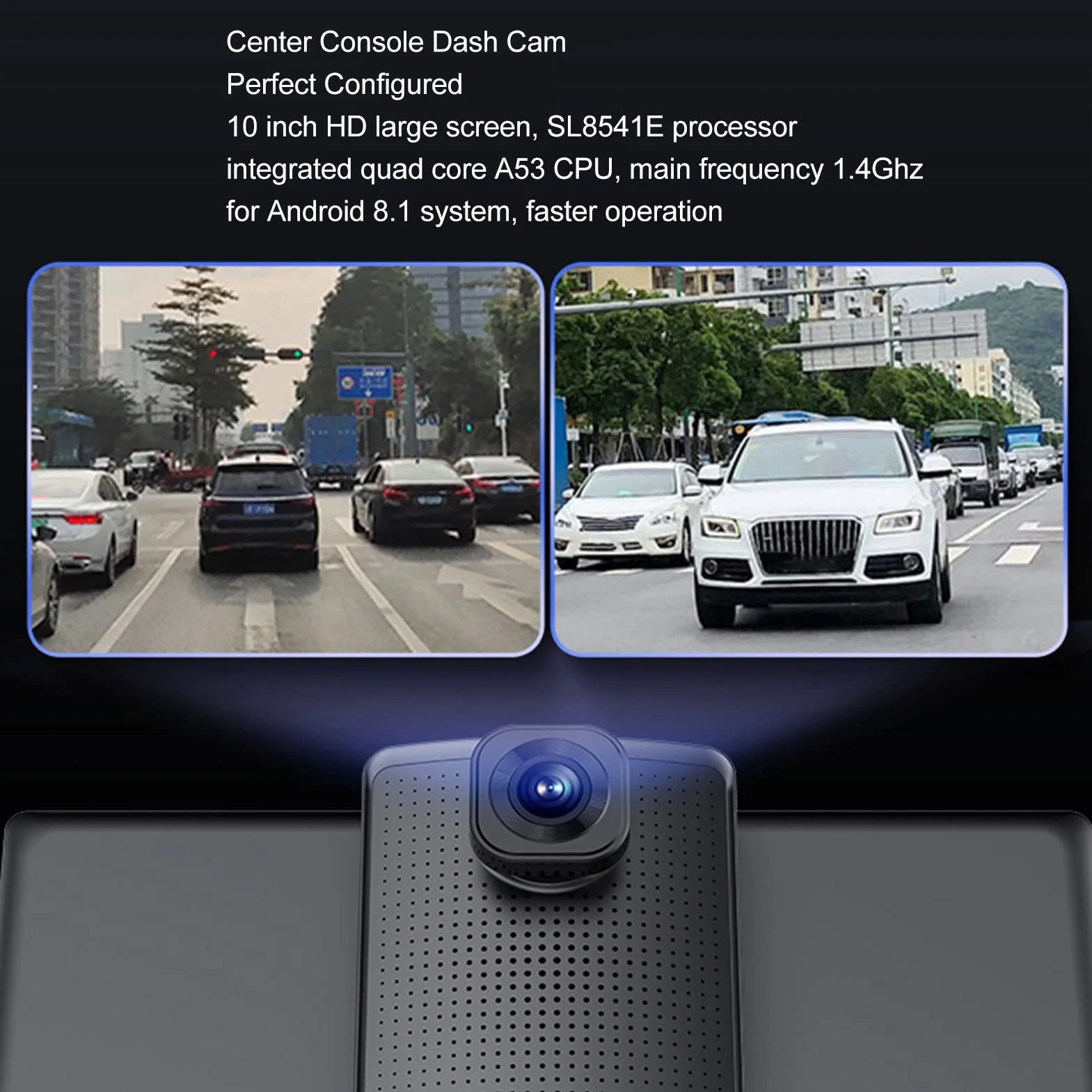 Tyenaza 10-calowa konsola środkowa kamera samochodowa 120 stopni szeroki kąt 4G RAM 64G ROM nawigacja GPS DVR rejestrator jazdy Monitor do parkowania