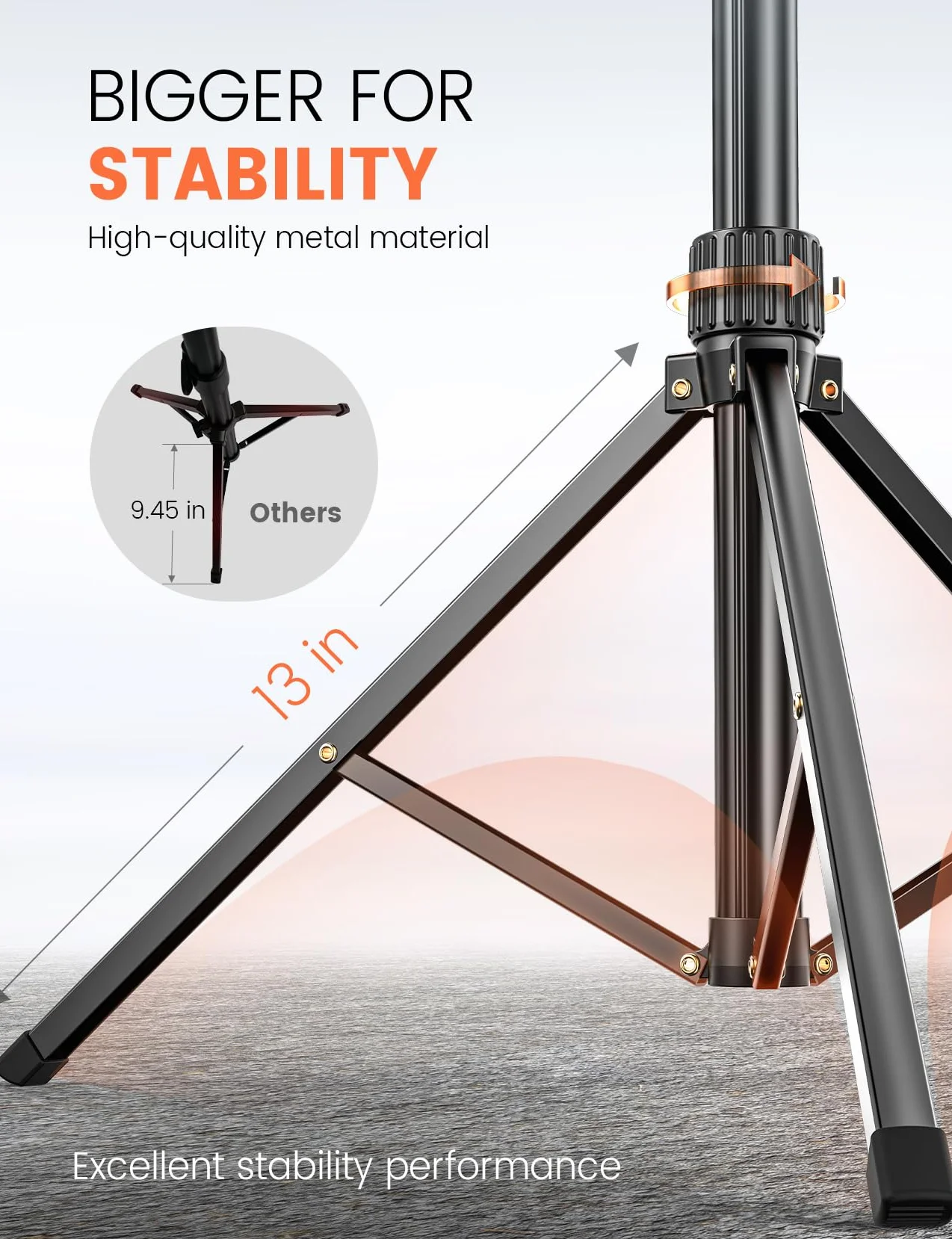 Pnitri 180 cm statyw na telefon, wydłużalny wzmocniony aluminiowy statyw na telefon z bezprzewodowym pilotem, stabilny statyw na komórkę kompatybilny z iPhone 14/13/12 Galaxy S23/S22 Huawei.