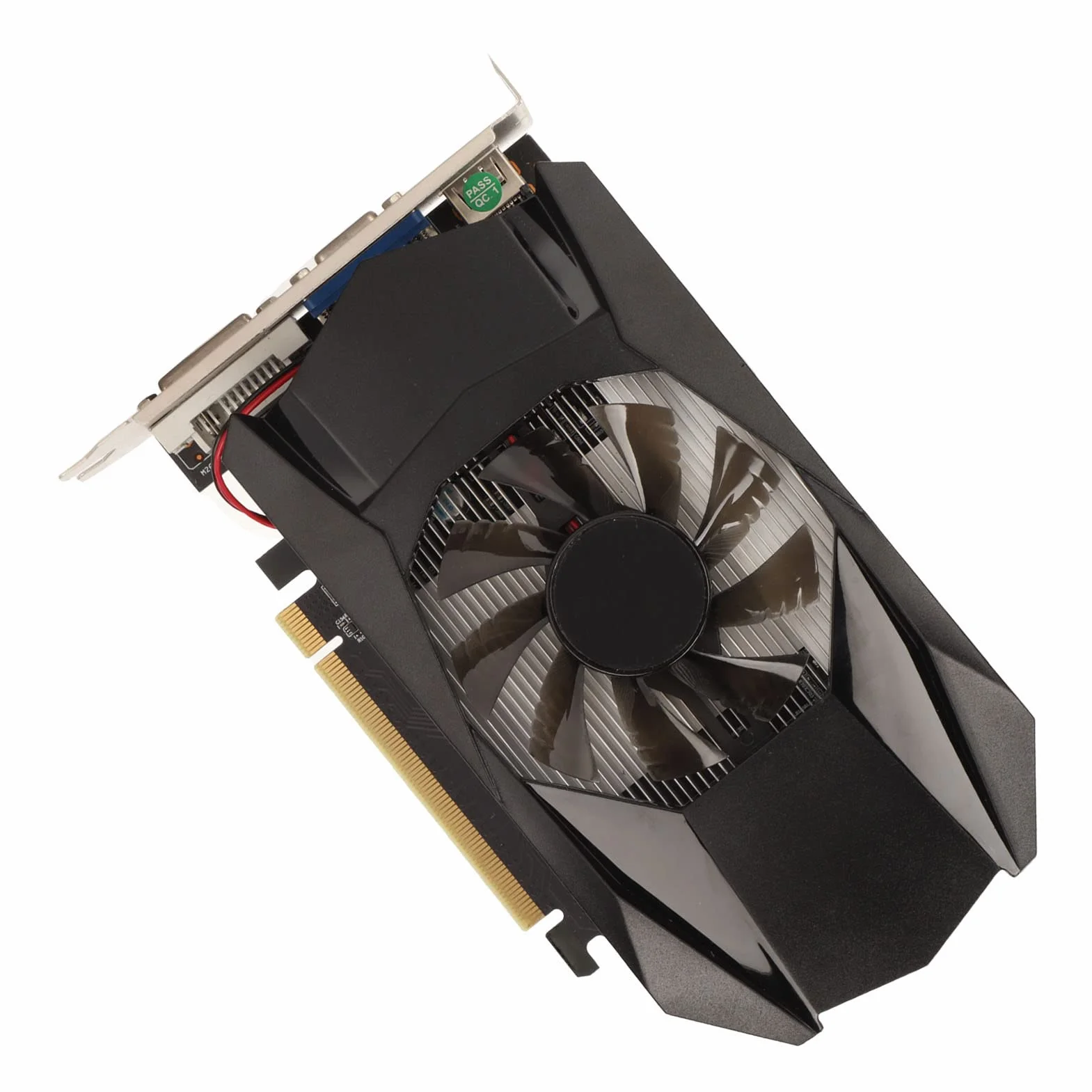 Karta Graficzna 4 GB GDDR5, HD7670 4G GDDR5 128-bitowa Karta Graficzna do Komputera Stacjonarnego, z Wentylatorem Chłodzącym, Interfejs Multimedialny HDx1, DVIx1, VGAx1