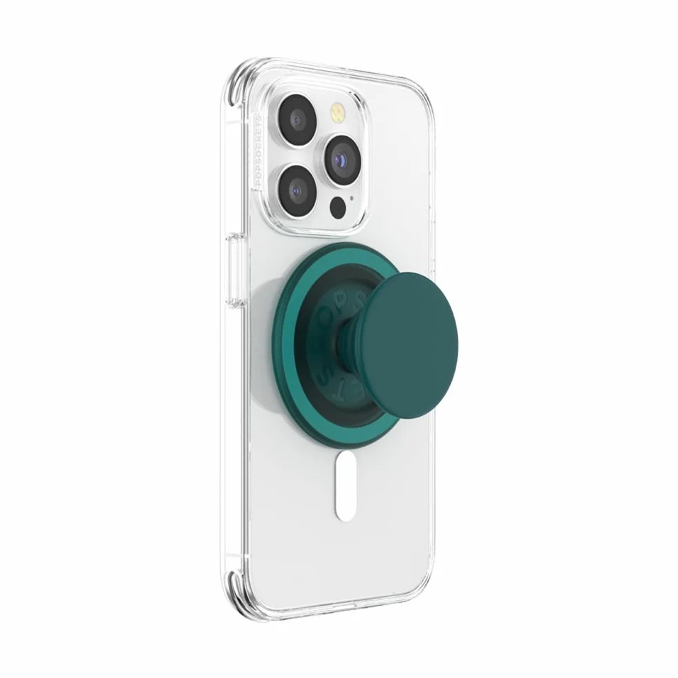 PopSockets: PopGrip Round dla MagSafe - Pierścień Adaptera do MagSafe w Zestawie - Rozkładany uchwyt i stojak do telefonów z wymiennymi krążkami PopTop - Fresh Pine