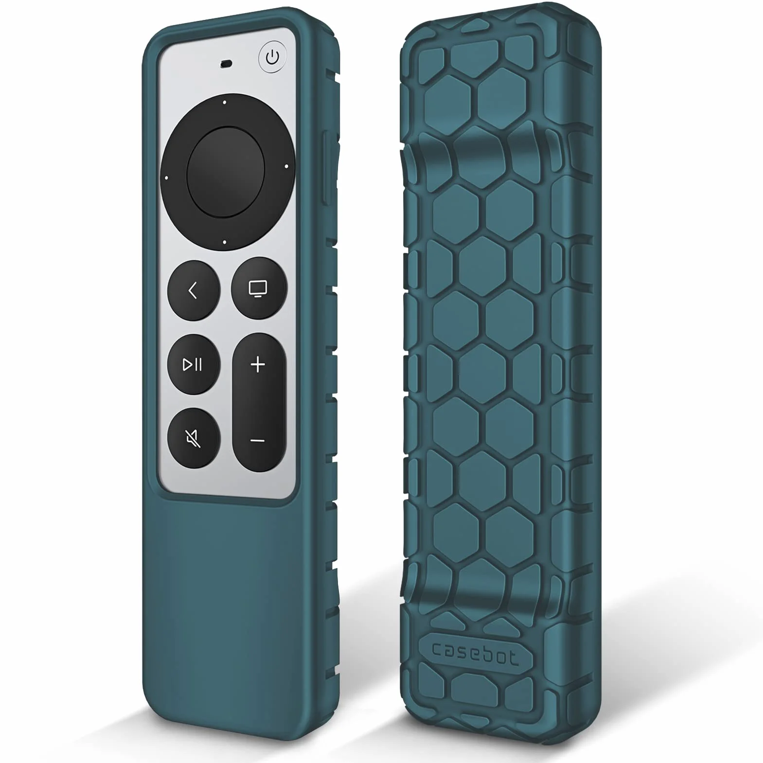 Fintie Etui ochronne do Apple TV Siri Remote 2021/2022 – grzebień miodowy, lekki, antypoślizgowy, odporny na uderzenia, silikonowy pokrowiec do pilota Apple TV 4K / HD Siri (2. generacja/3.