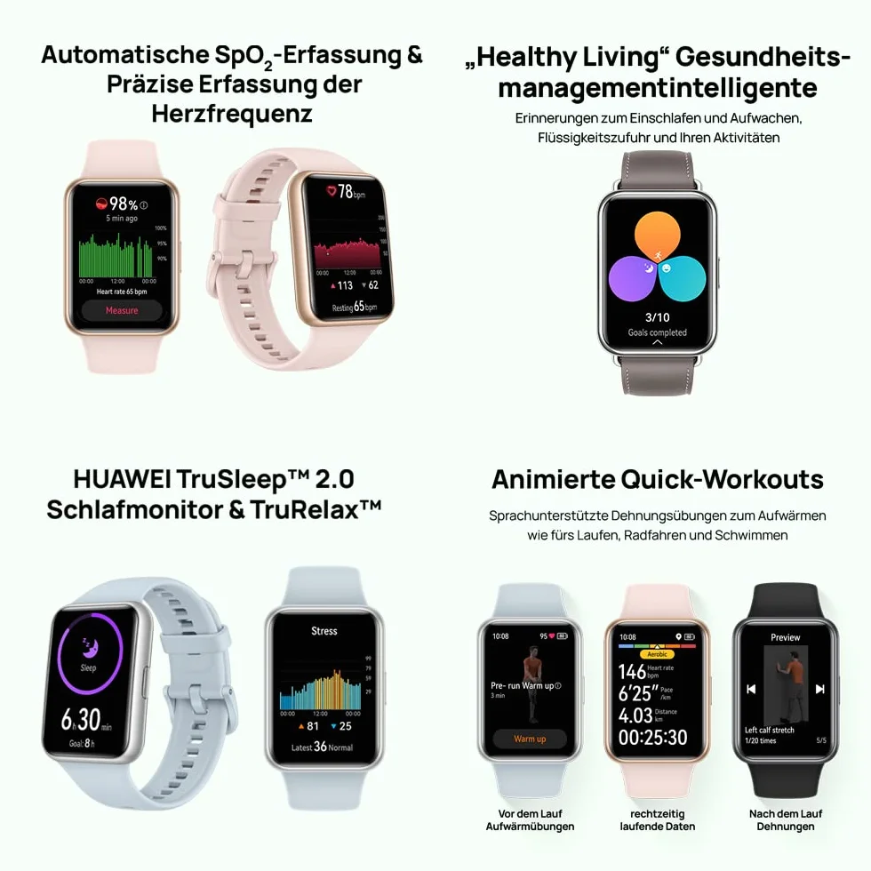 Huawei Watch Fit 2 Złoty/Różowy
