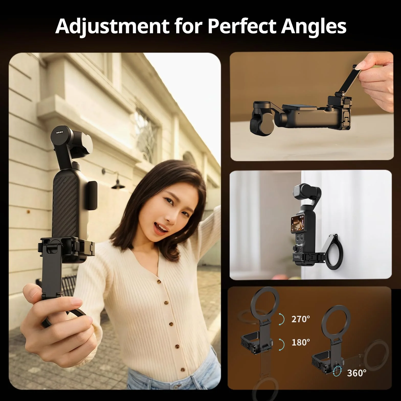 SmallRig Dołączana obsługa DJI Osmo Pocket 4 i telefonów komórkowych 6004