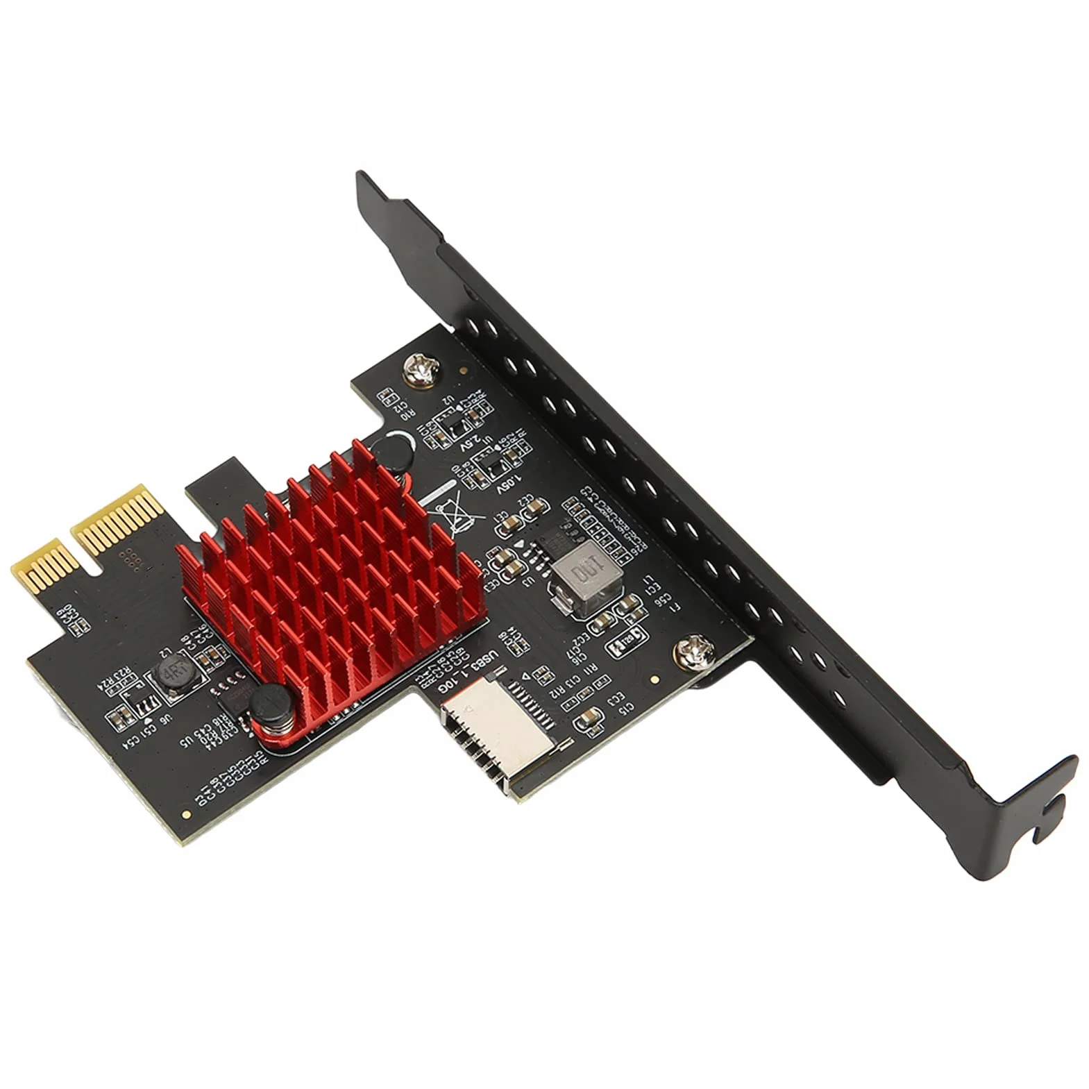 USB3.2 GEN2 Przednia Karta rozszerzeń TYPE E, Obsługa 10 Gb/s KLUCZ A TYP E Karta rozszerzeń Interfejsu PCIE 3.0 2X, dla dla Plug and Play, Nie Wymaga Sterownika